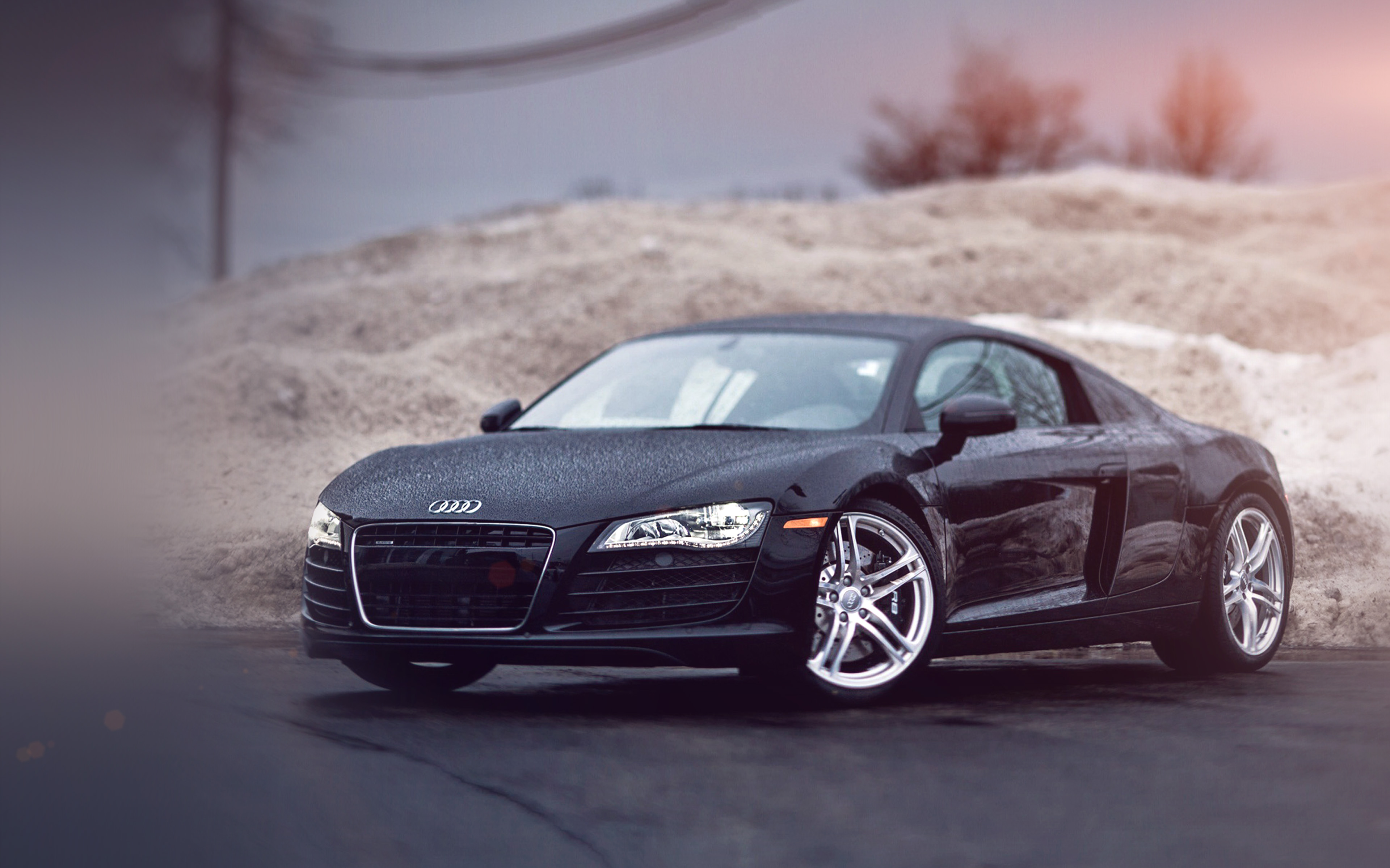 Car Audi Black Rain Flare Art