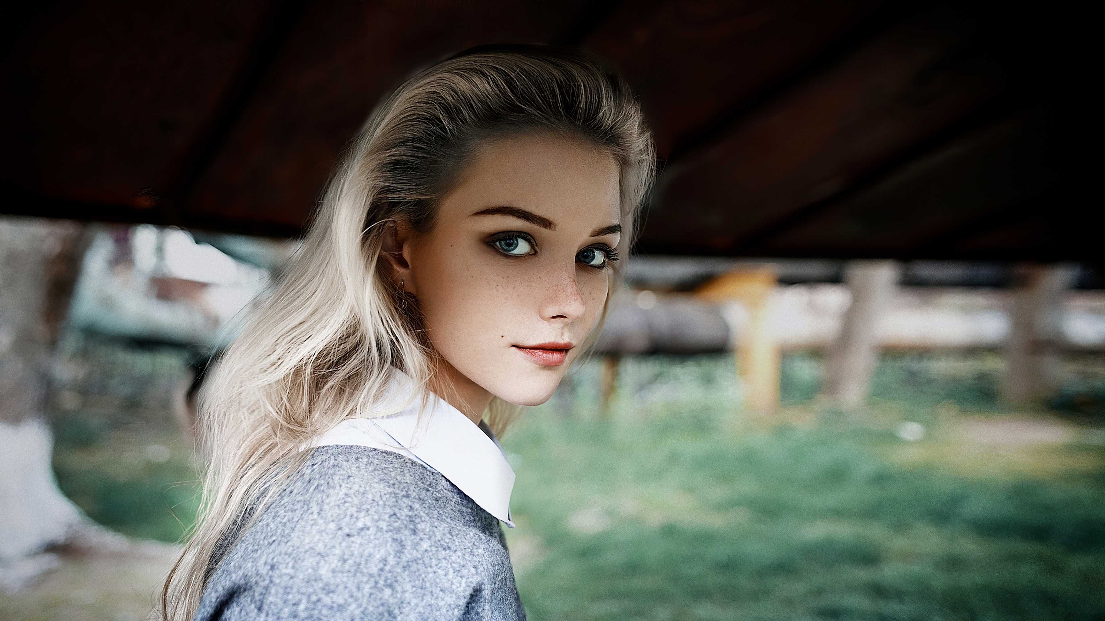 Blonde Model Girl 4k Wallpaper, HD Girls