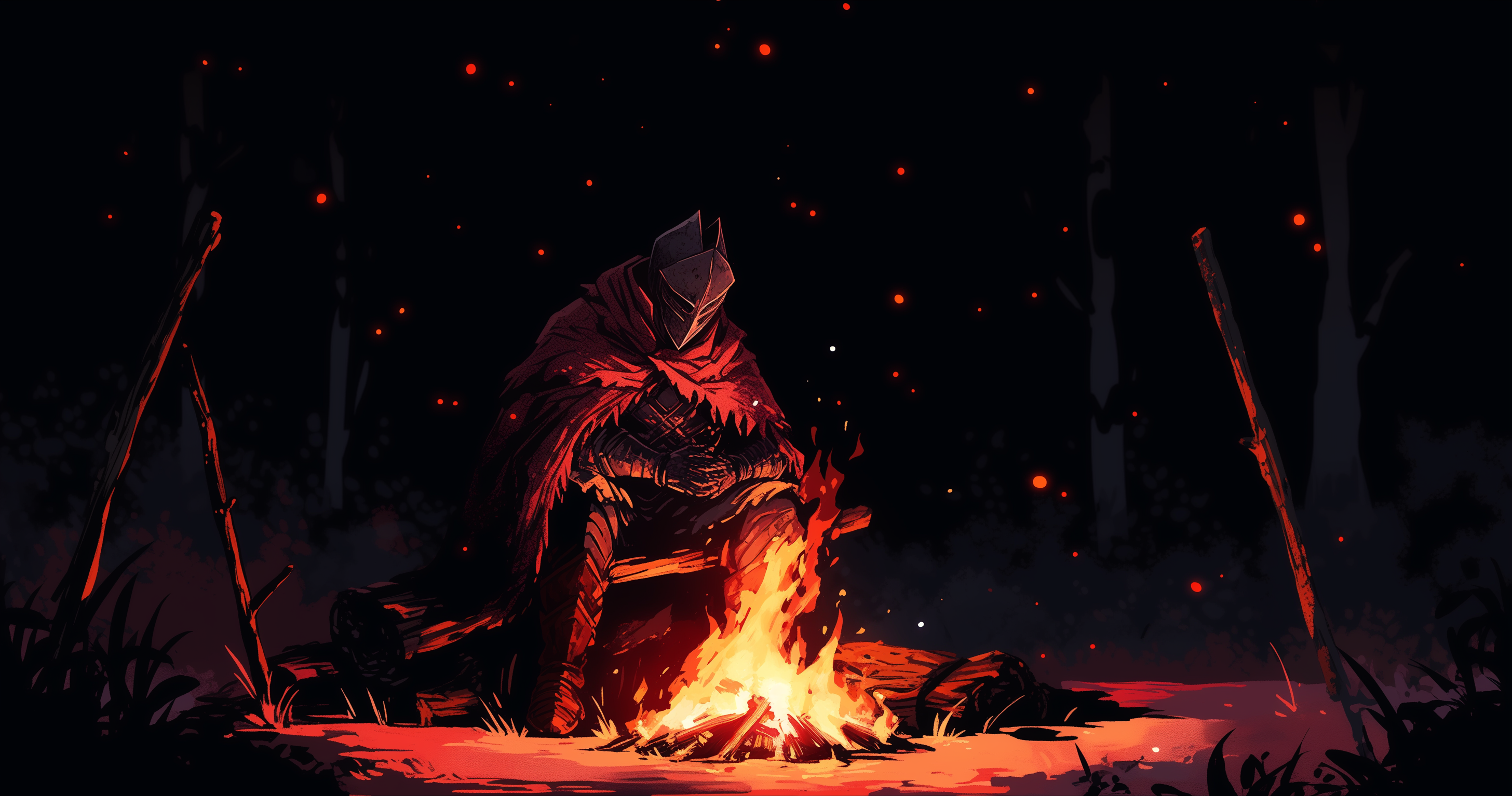 Dark Souls III Bonfire Medieval Art HD