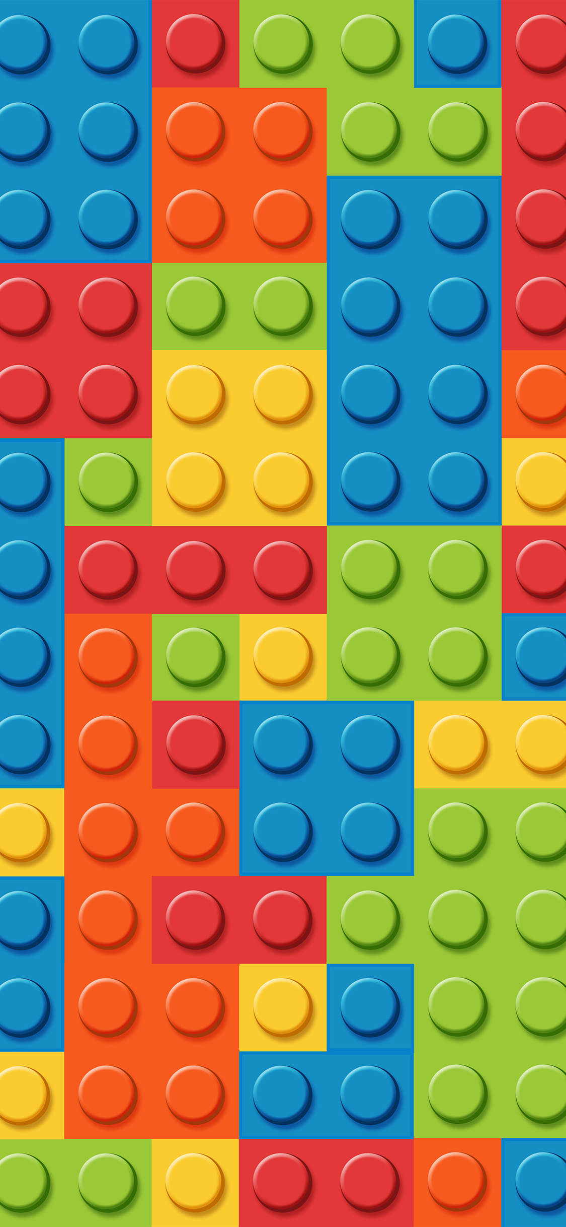 Blocks Rainbow Lego Art Pattern
