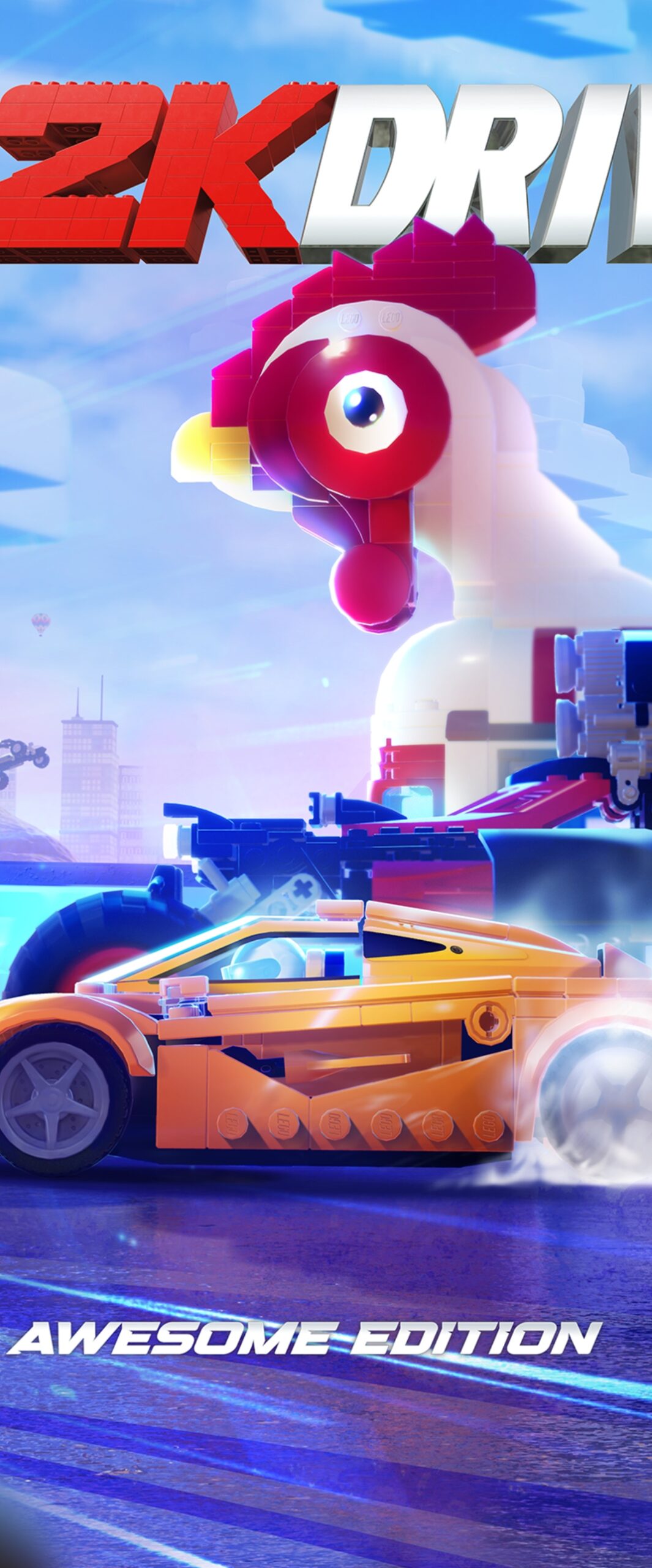 Lego 2K Drive iPhone Wallpaper 4k
