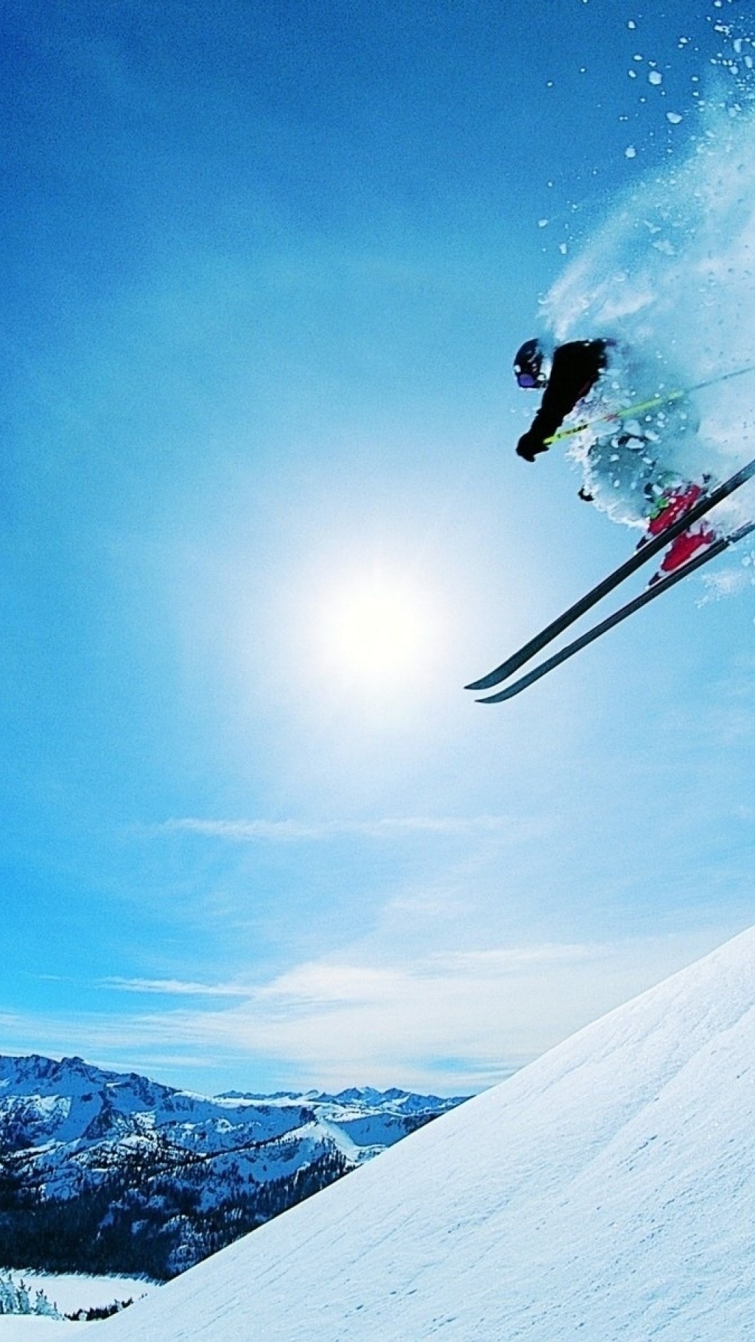 Snow Skiing Wallpaper for Desktop
