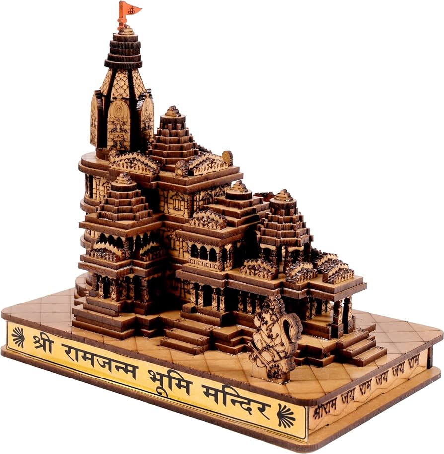 Shri Ram Mandir Ayodhya 3D Wood Tempal