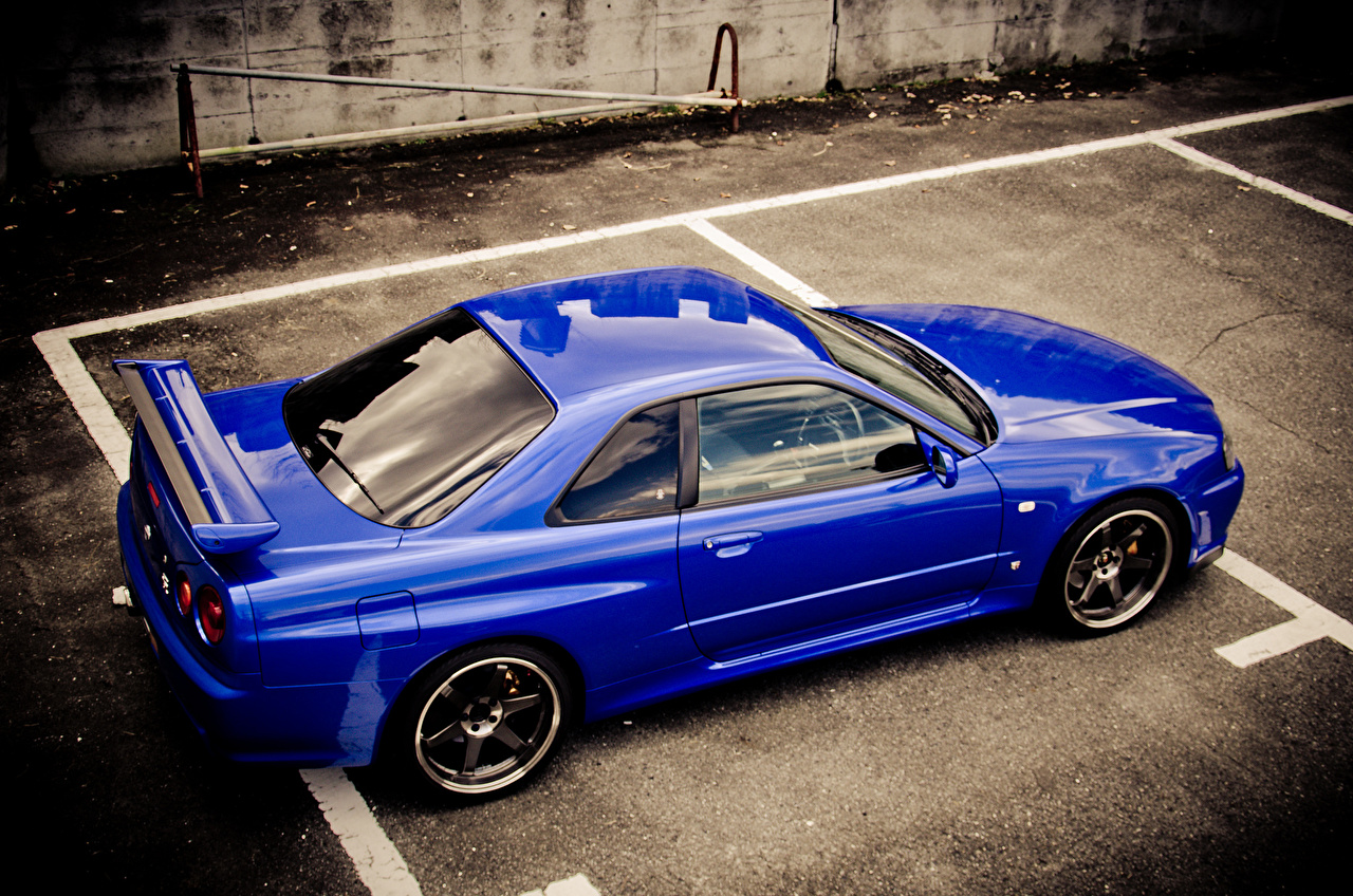 Image Nissan Skyline Gt R Blue R34