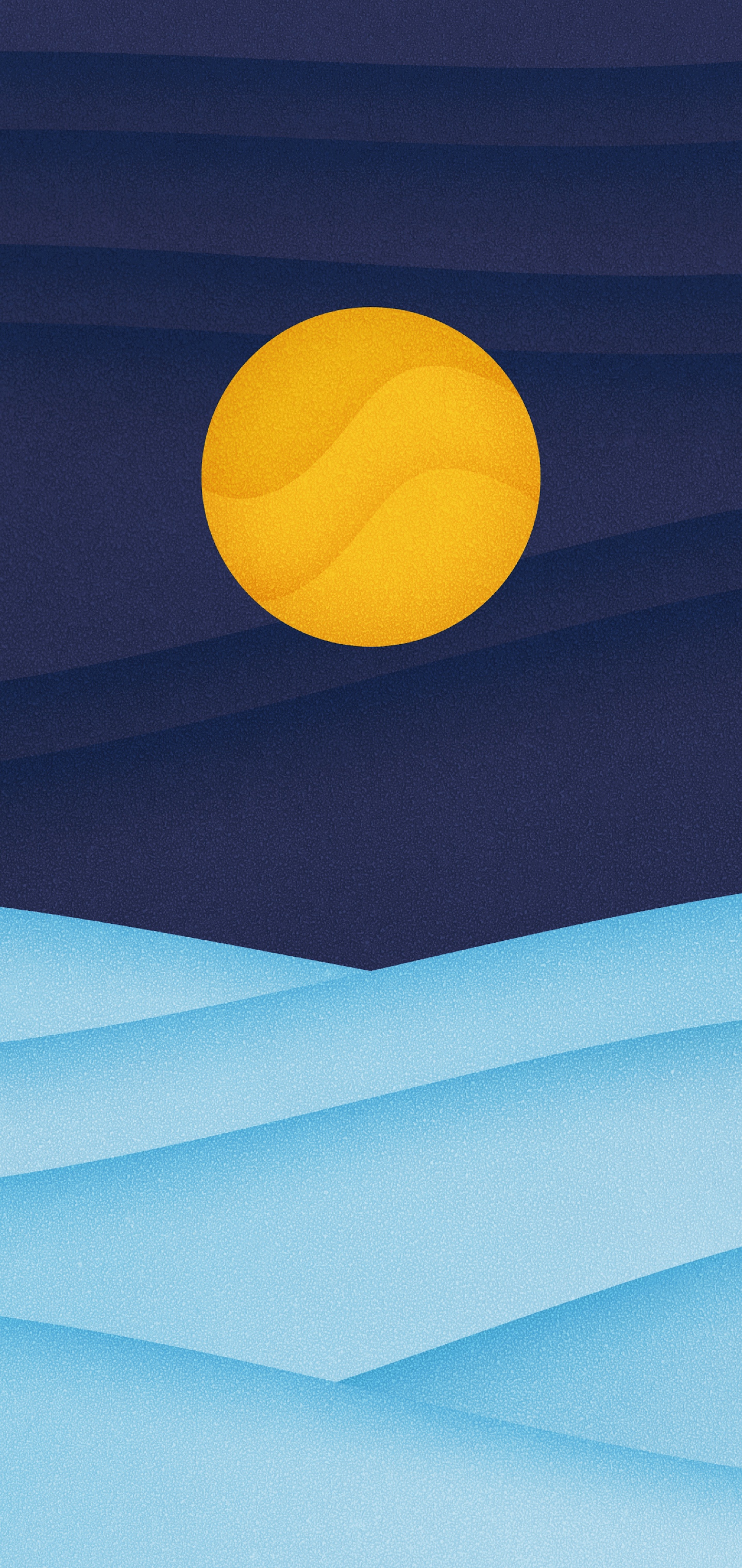 Cartoon landscape iPhone wallpaper