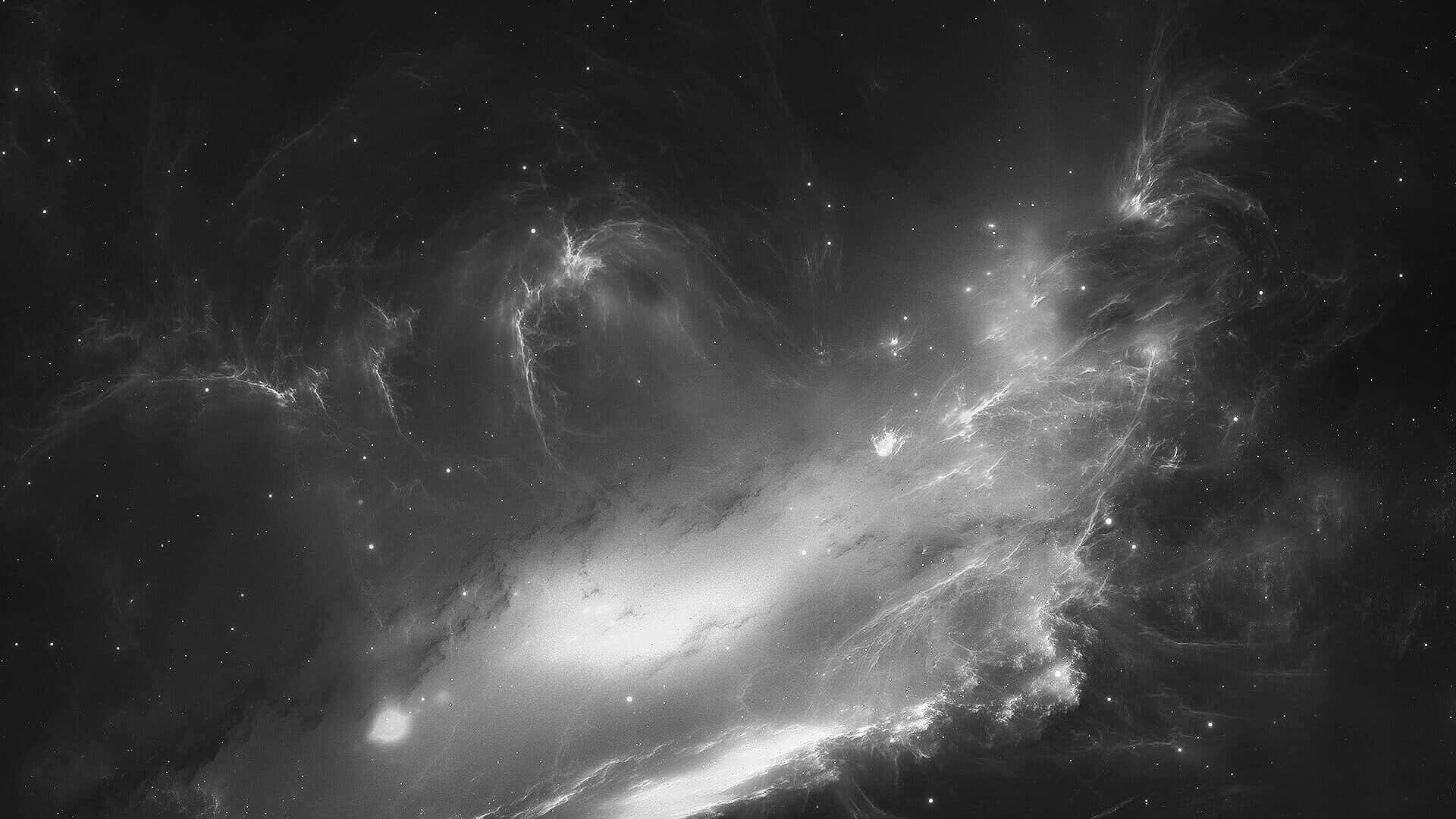 Black And White Space Wallpaper