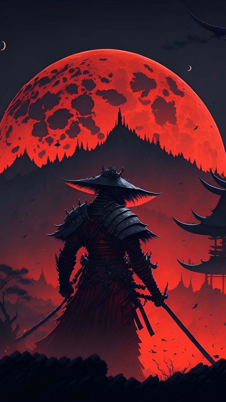 Red Black Samurai Wallpapers - Wallpaper Cave