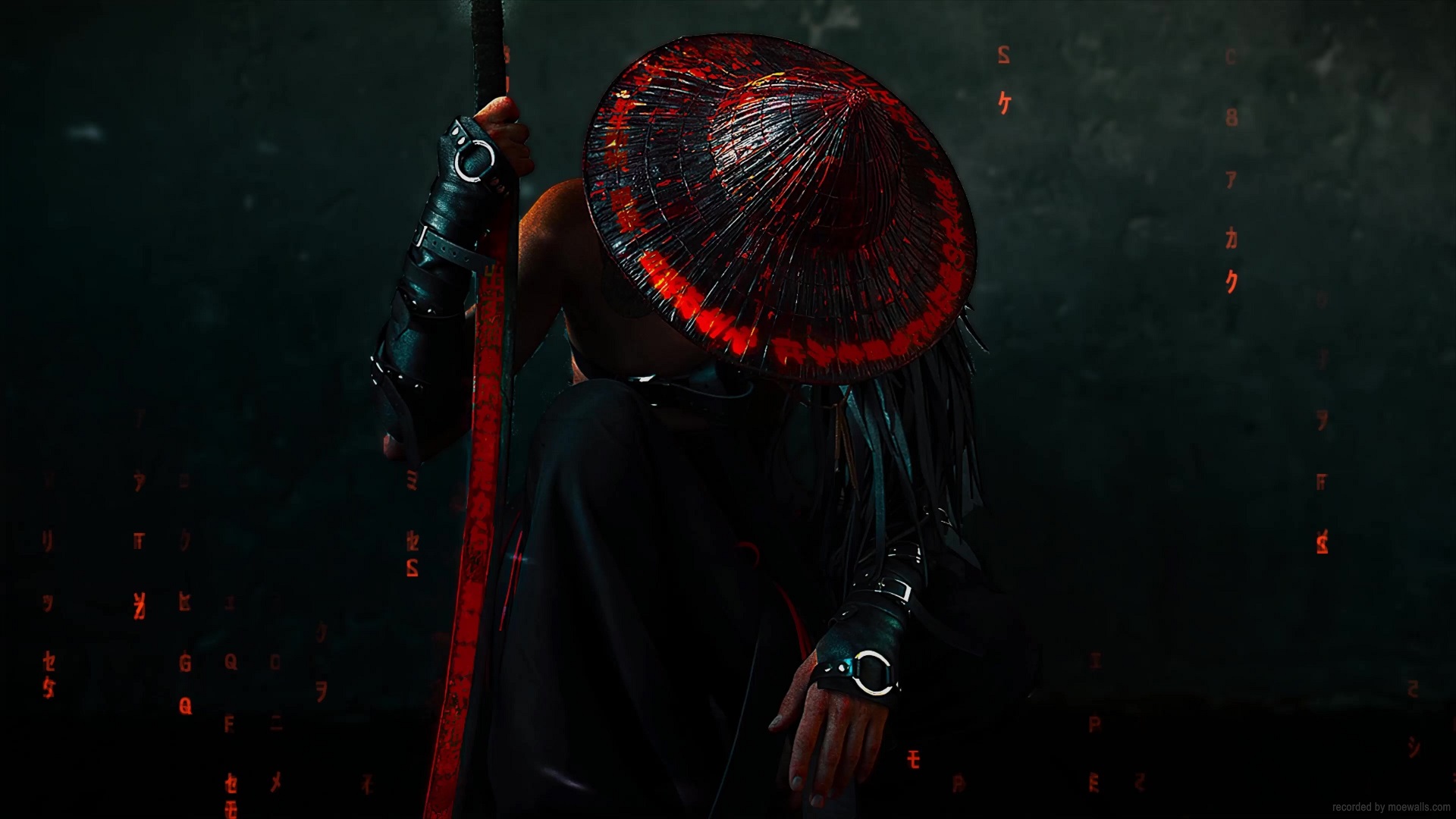 Cyber Samurai Straw Hat Live Wallpaper