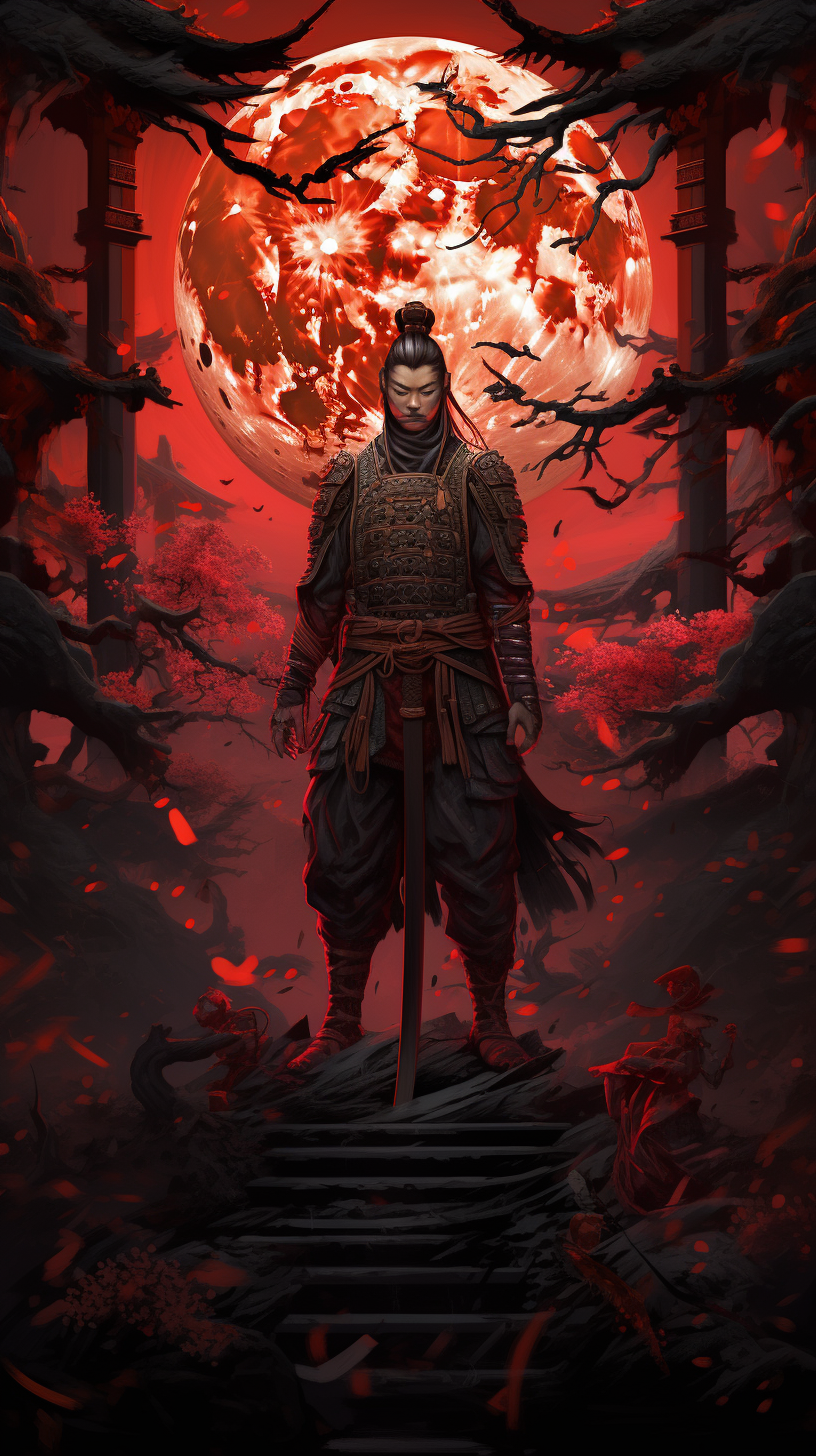 Modern Style Samurai Manhua Wallpaper