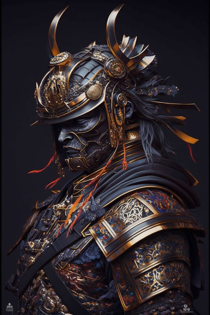 art, Samurai warrior tattoo, Japanese