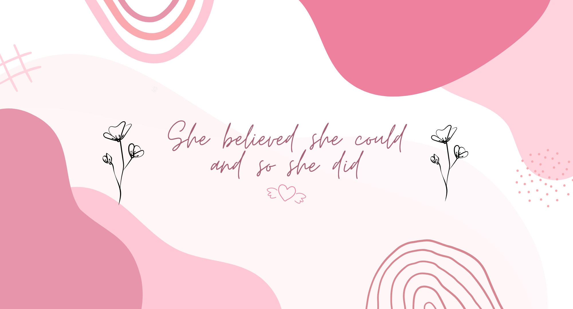 Pink Inspirational Computer Wallpaper