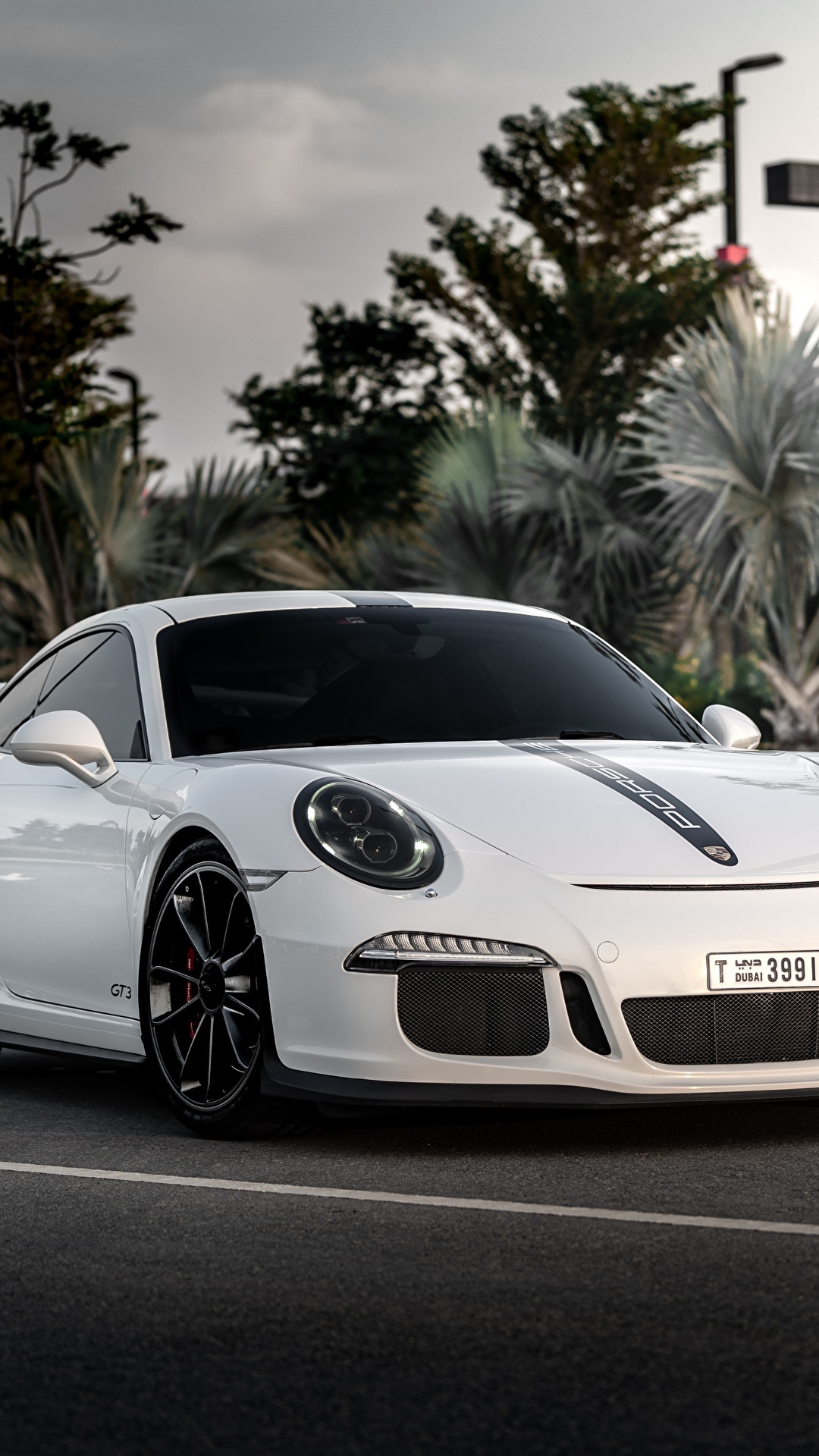 Wallpaper Porsche GT3 911 White Cars