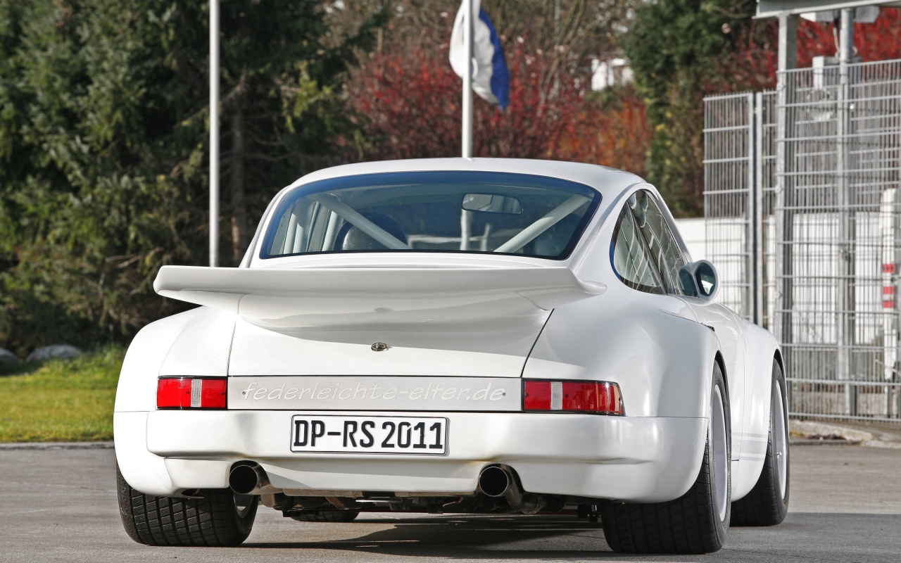 Old White Porsche 911 1280 x 800
