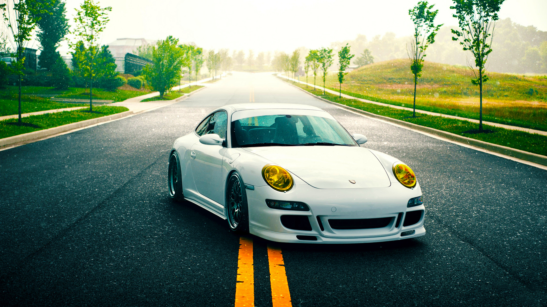 Porsche 911 GT3 White Wallpaper