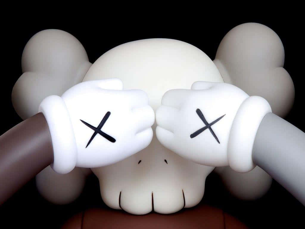 Kaws Black And White Wallpaper
