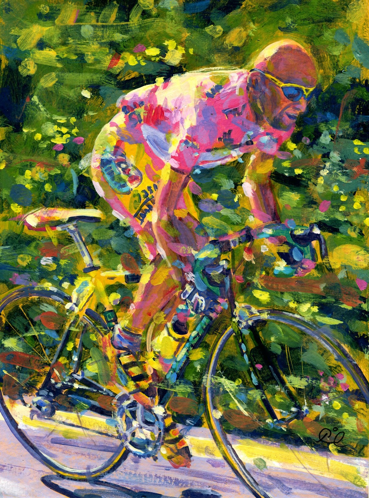 PAINTING LE TOUR: Marco Pantani
