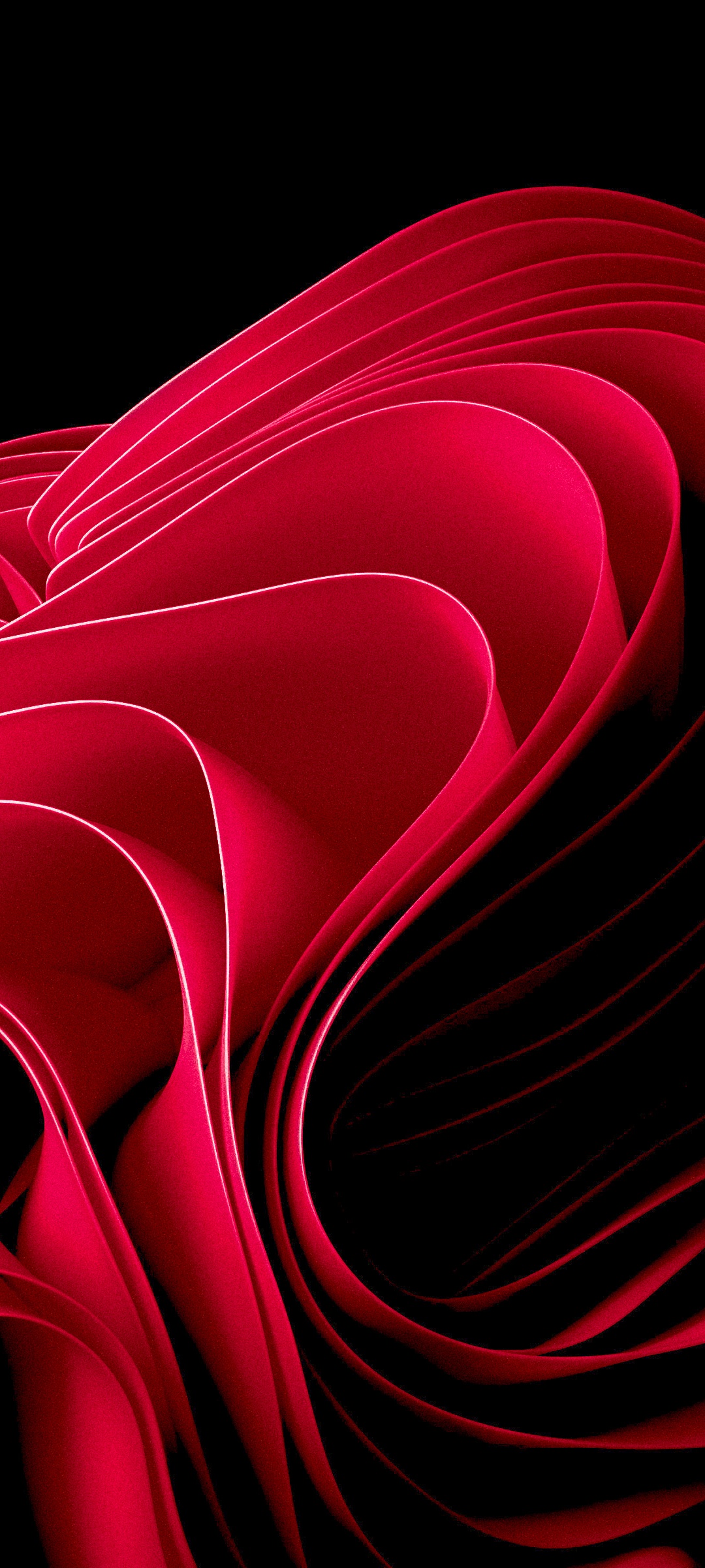 Windows 11 Wallpaper 4K, Red abstract