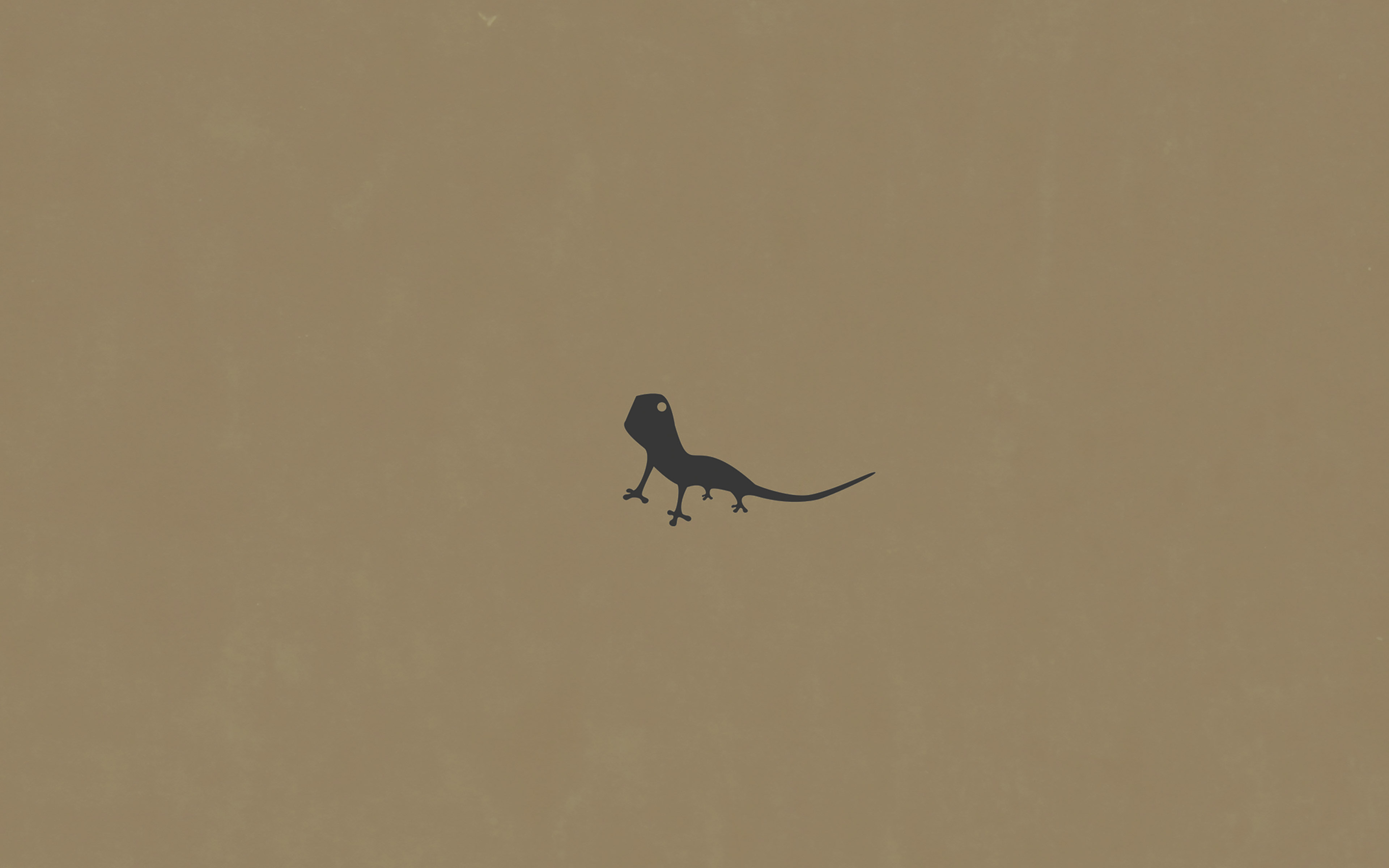 Lizard Brown Animal Minimal Simple Art
