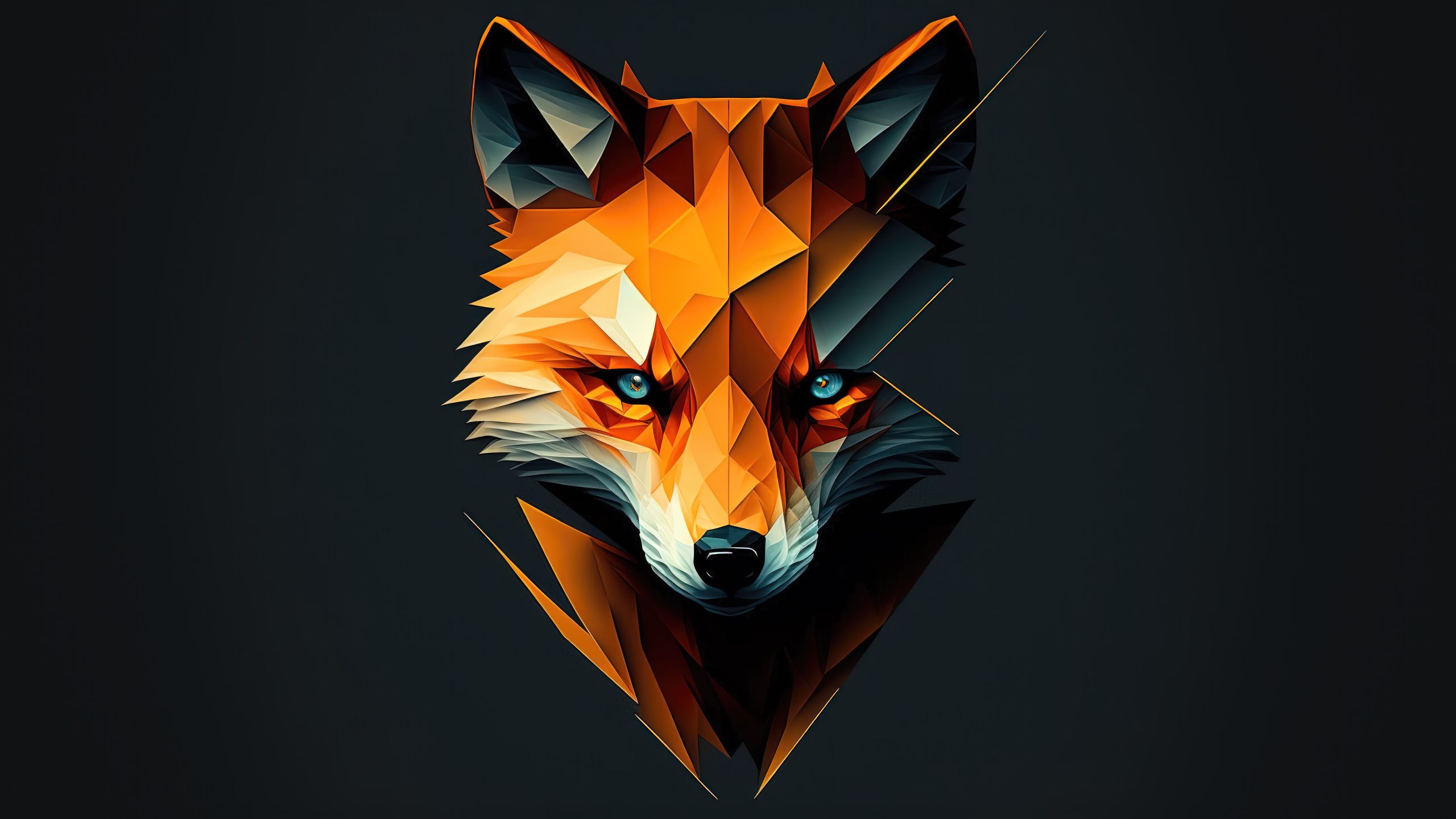 4k Animal Fox Art Wallpaper Free Download