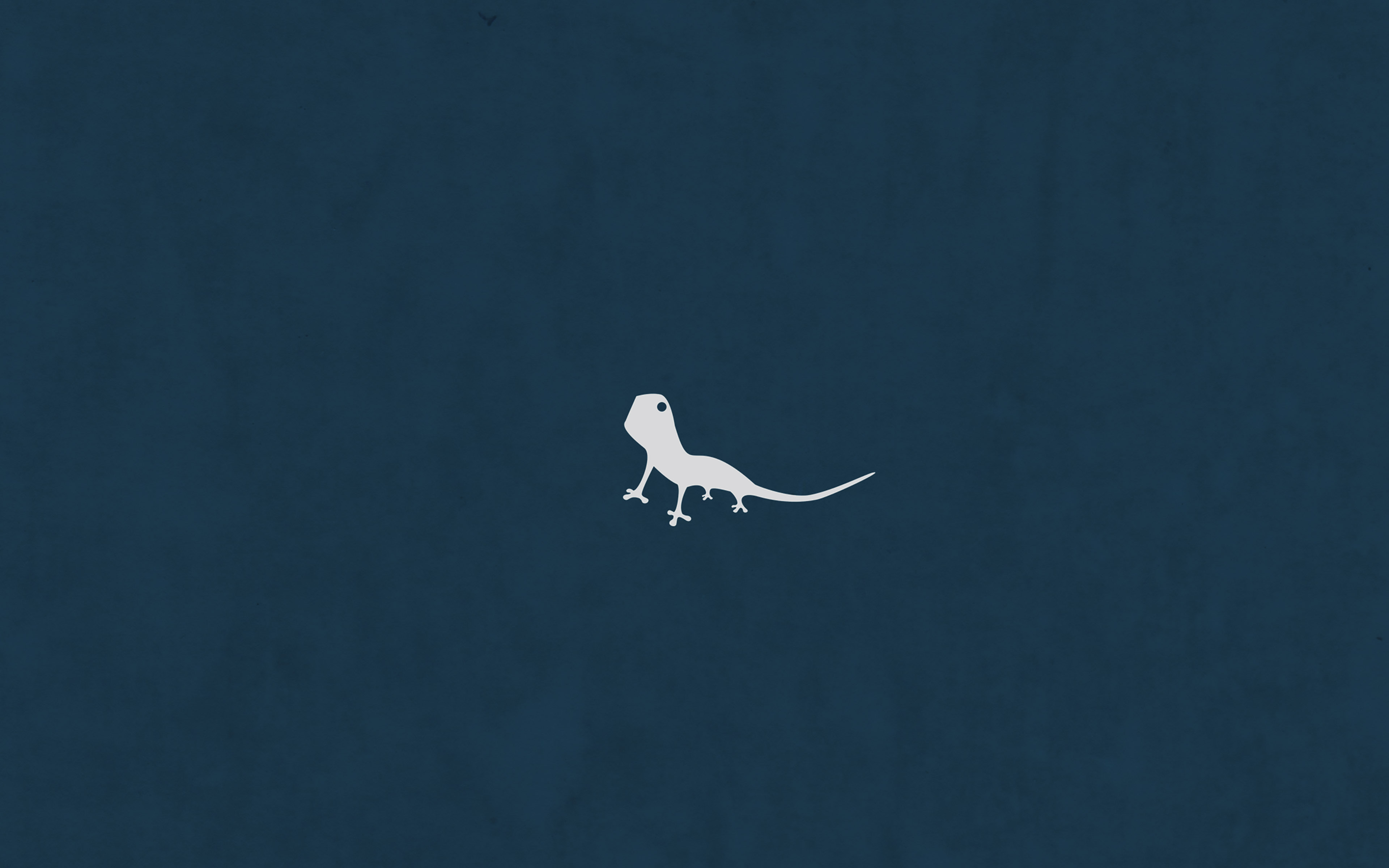 Lizard Blue Animal Minimal Simple Art