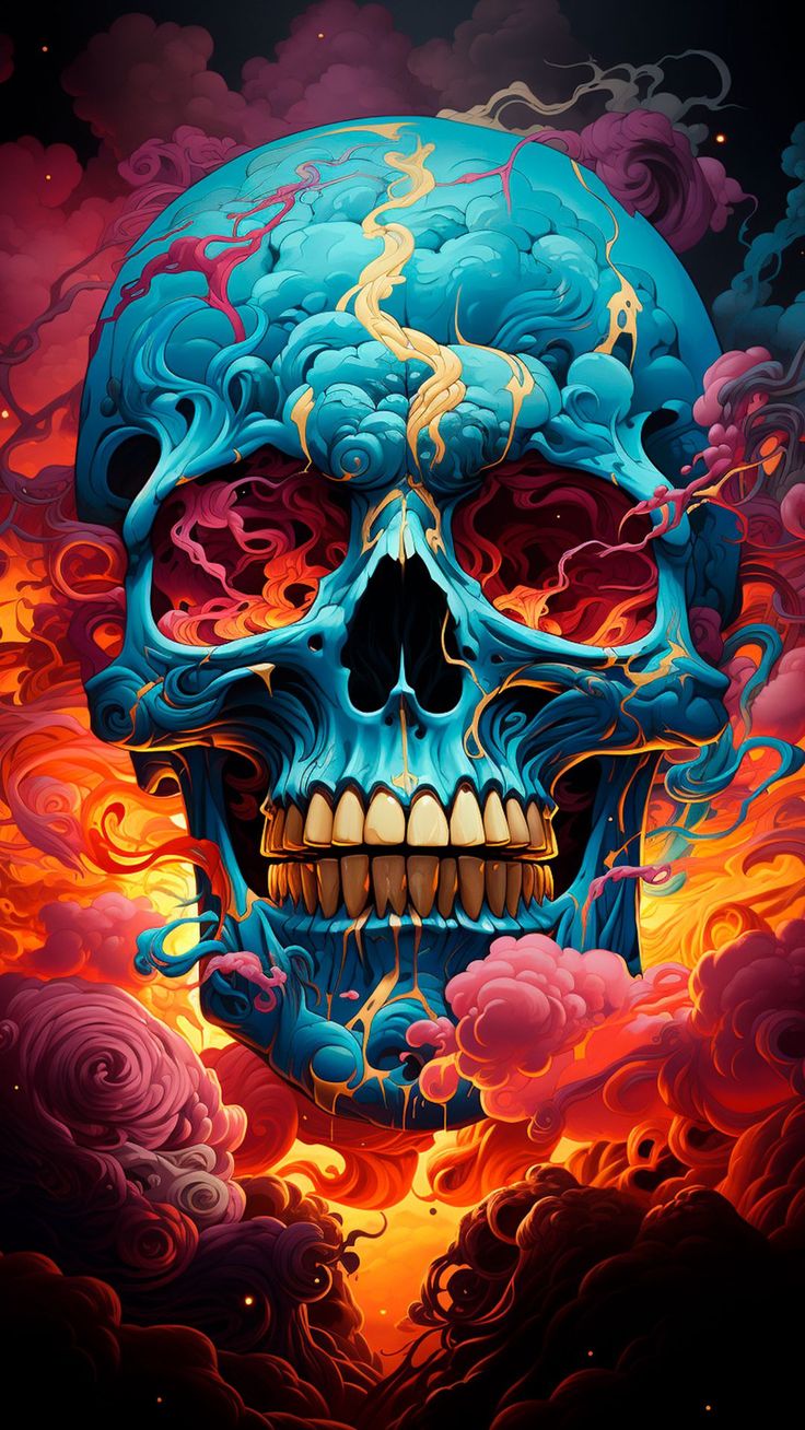 Free background 4k, HD wallpaper skull