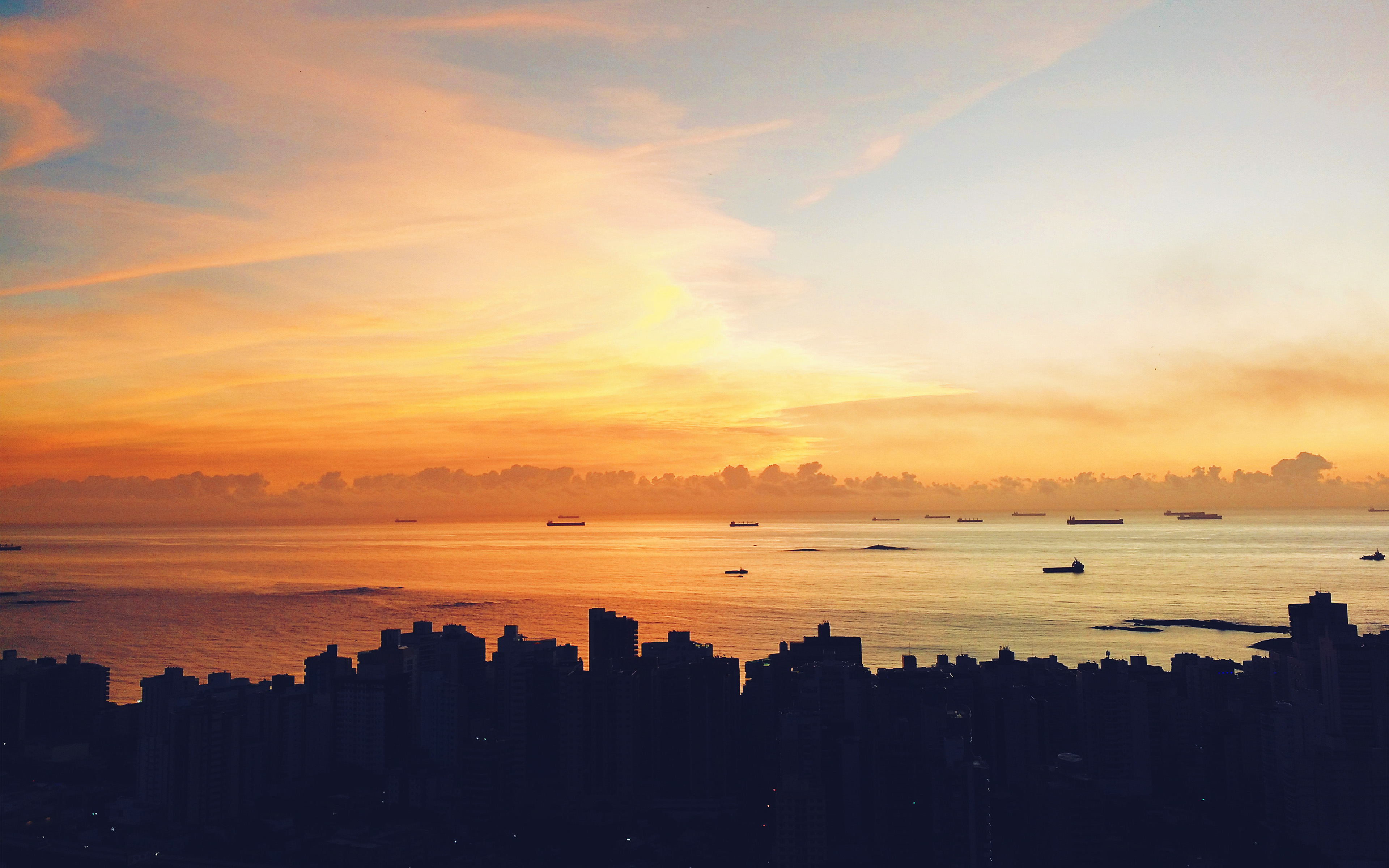 City Night Sunset Sky Nature Blue