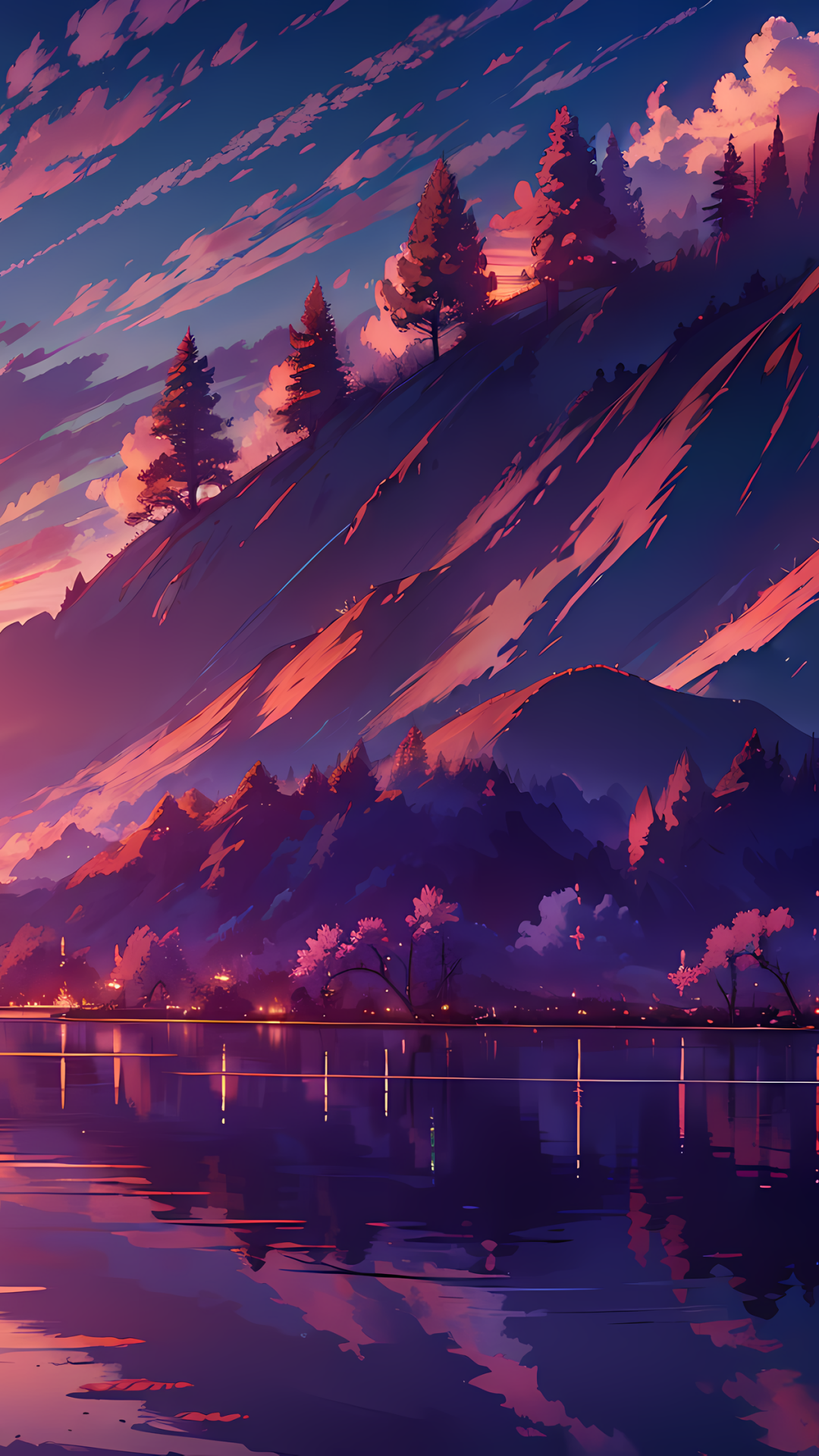 Anime Landscape Phone Wallpaper