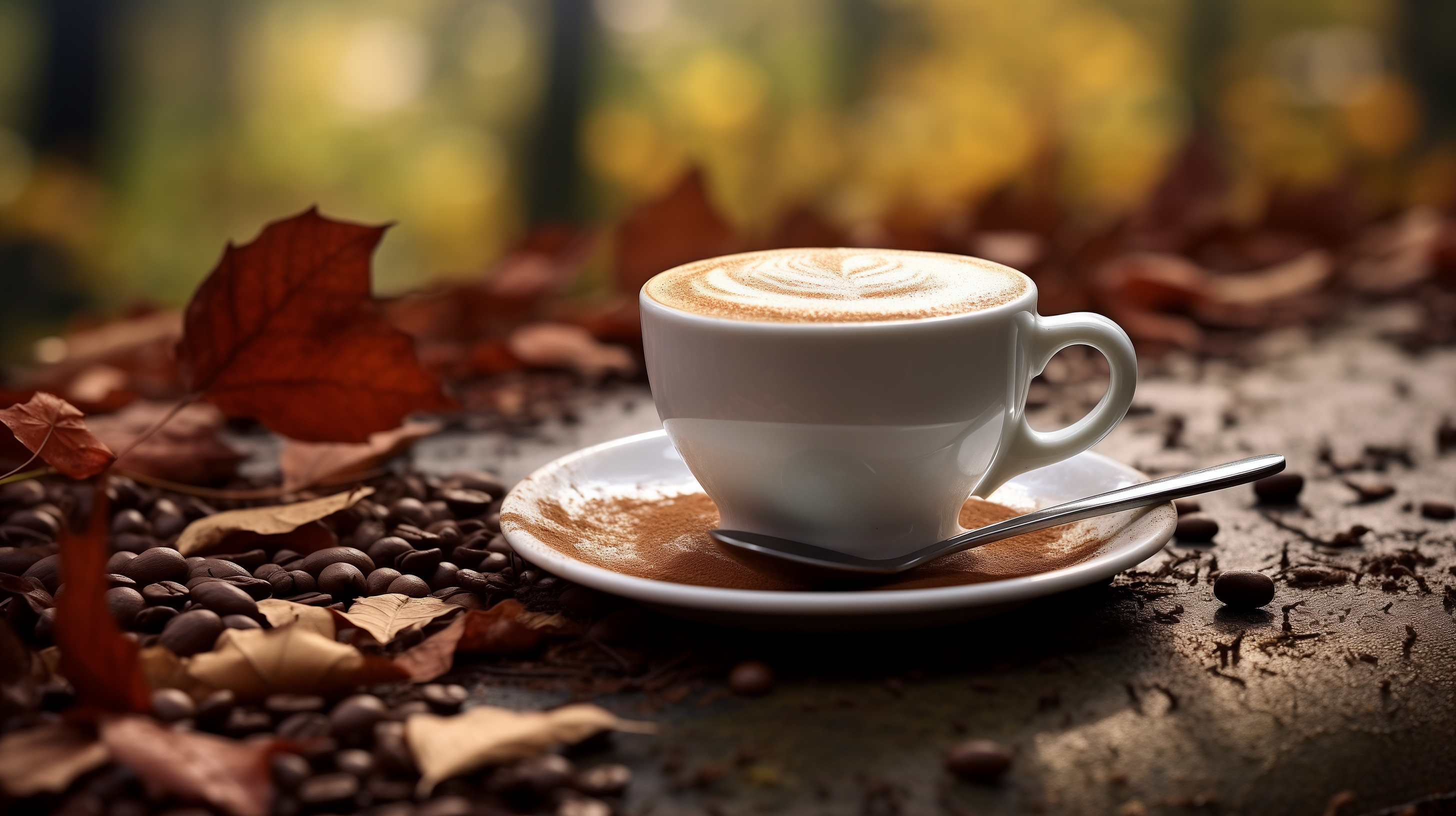 Cappuccino Autumn Bliss. HD Coffee