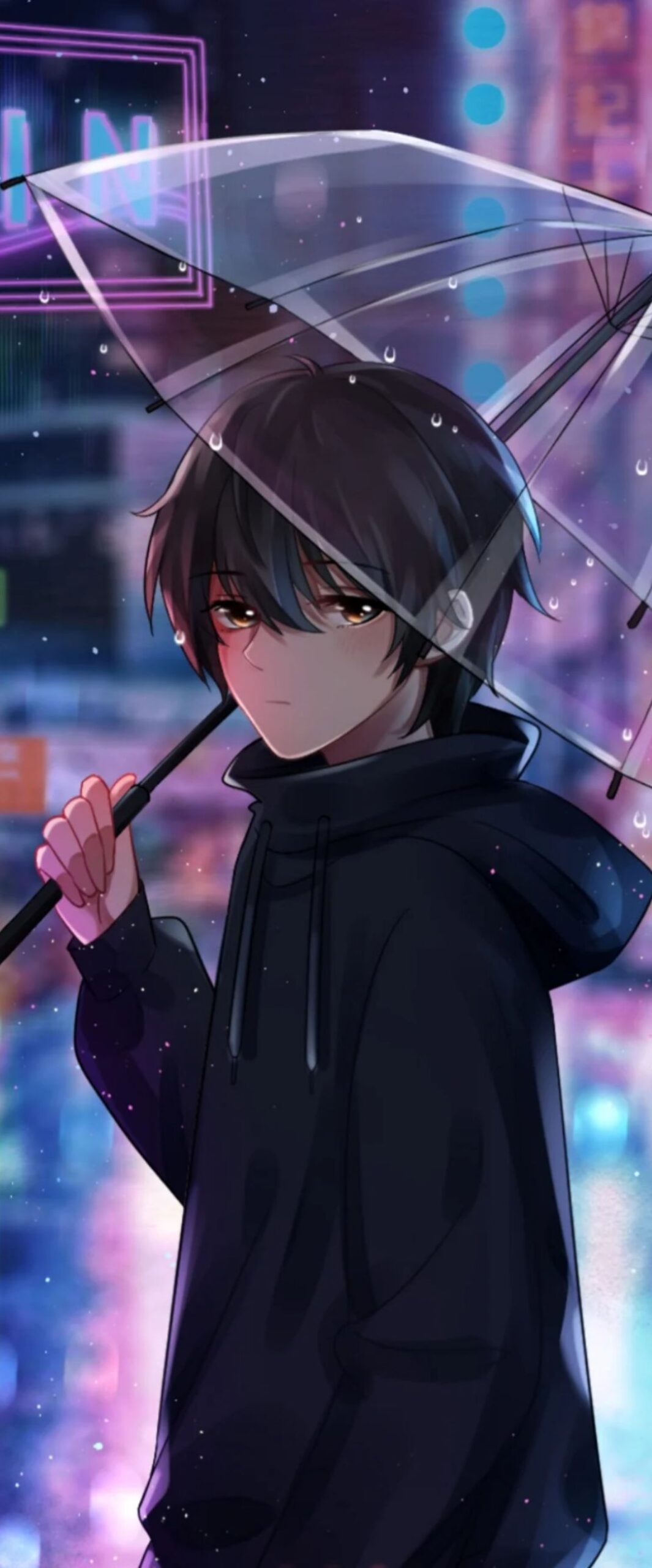 Cute Alone Anime iPhone Wallpaper 4k