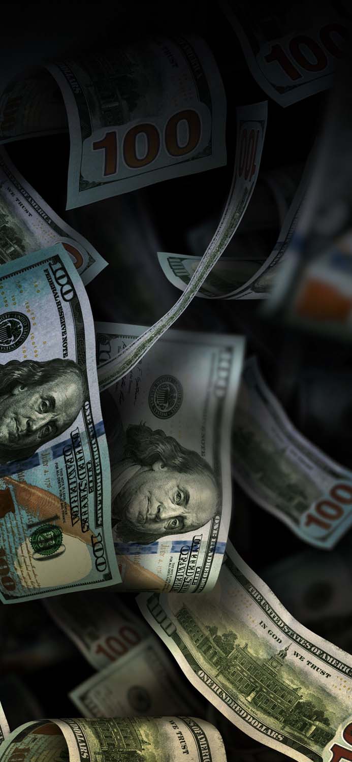 Dollar Bills iPhone Wallpaper HD