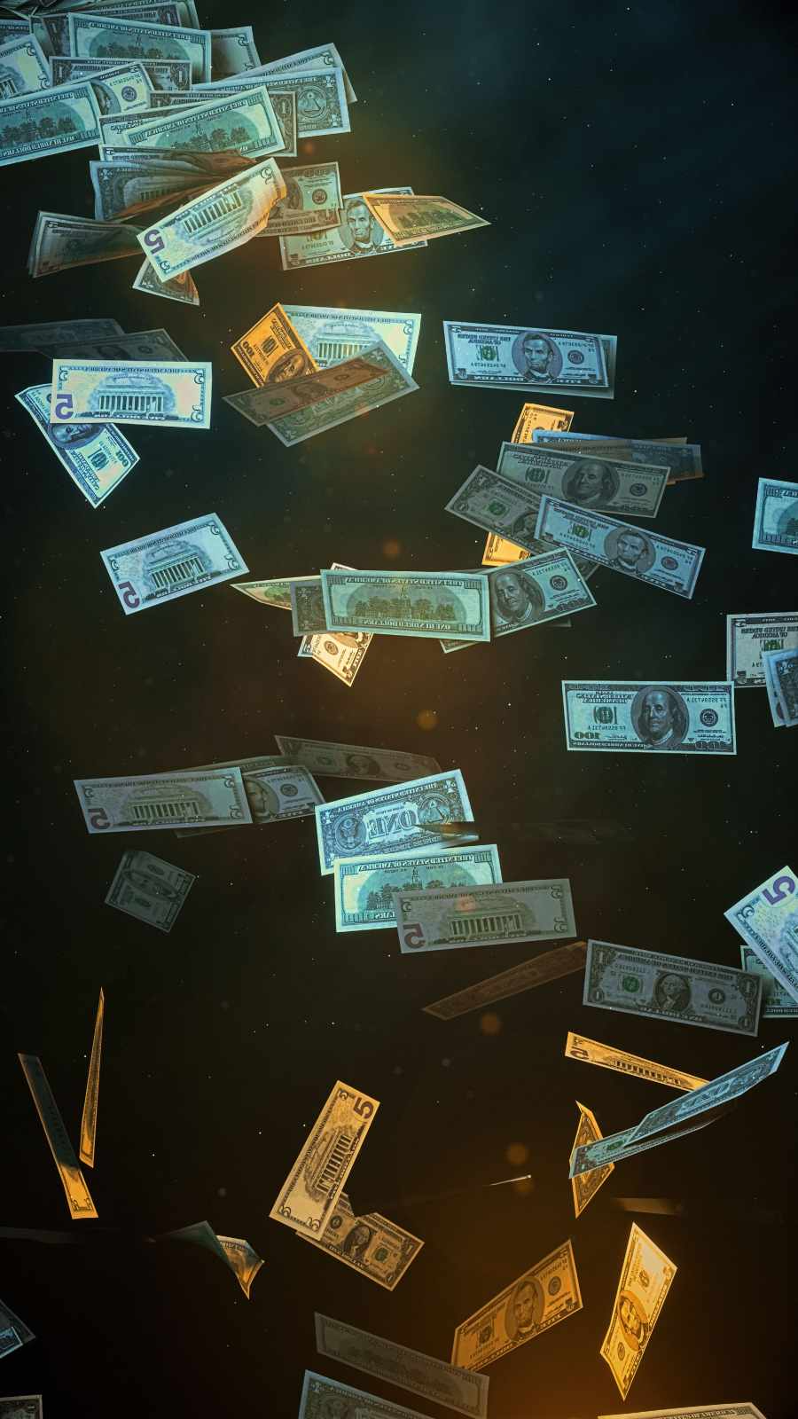 Money Rain IPhone Wallpaper