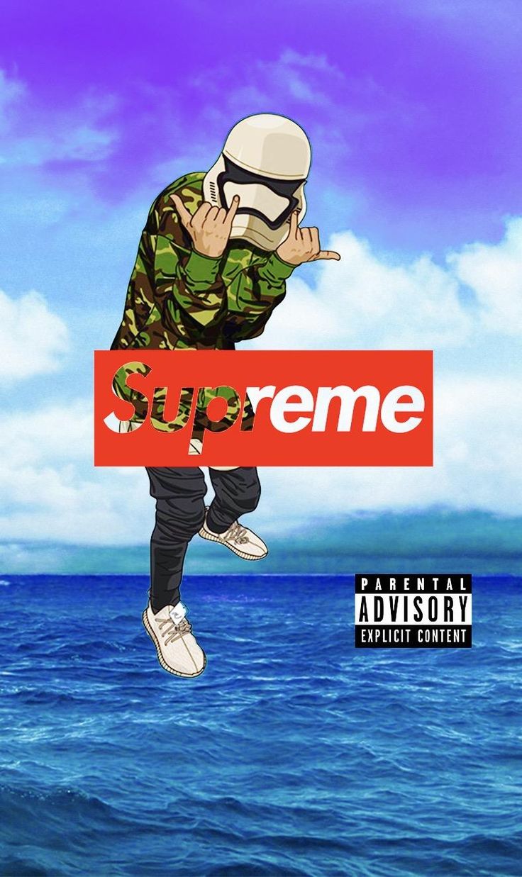 Cartoon wallpaper iphone, Supreme