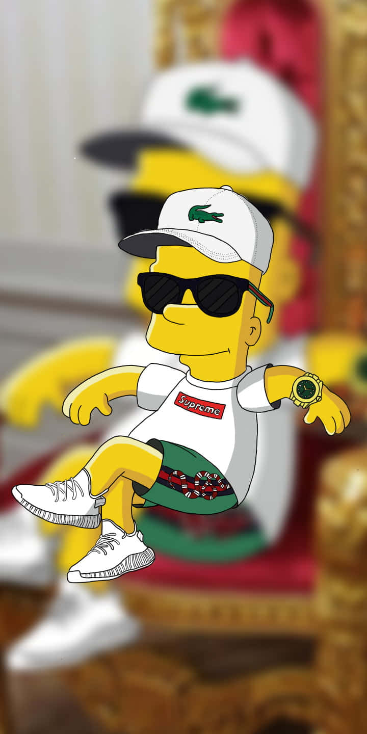 Download A Stylish Supreme Cartoon
