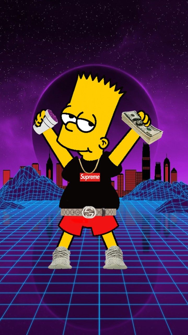 Wallpaper Supreme, Bart. Swag cartoon