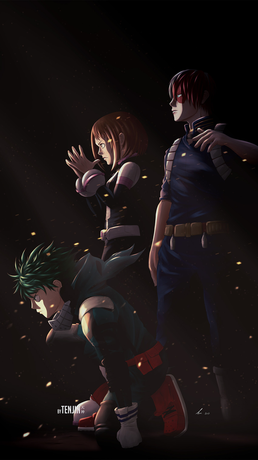 Uraraka Deku Shouto Todoroki