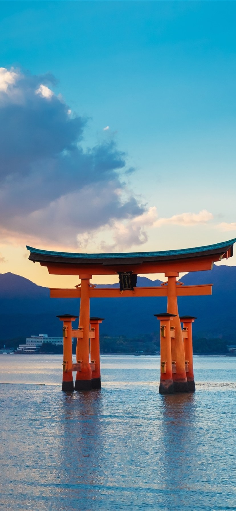 Torii Gate, Sea, Sunset, Japan 1080x1920 IPhone 8 7 6 6S Plus Wallpaper, Background, Picture, Image