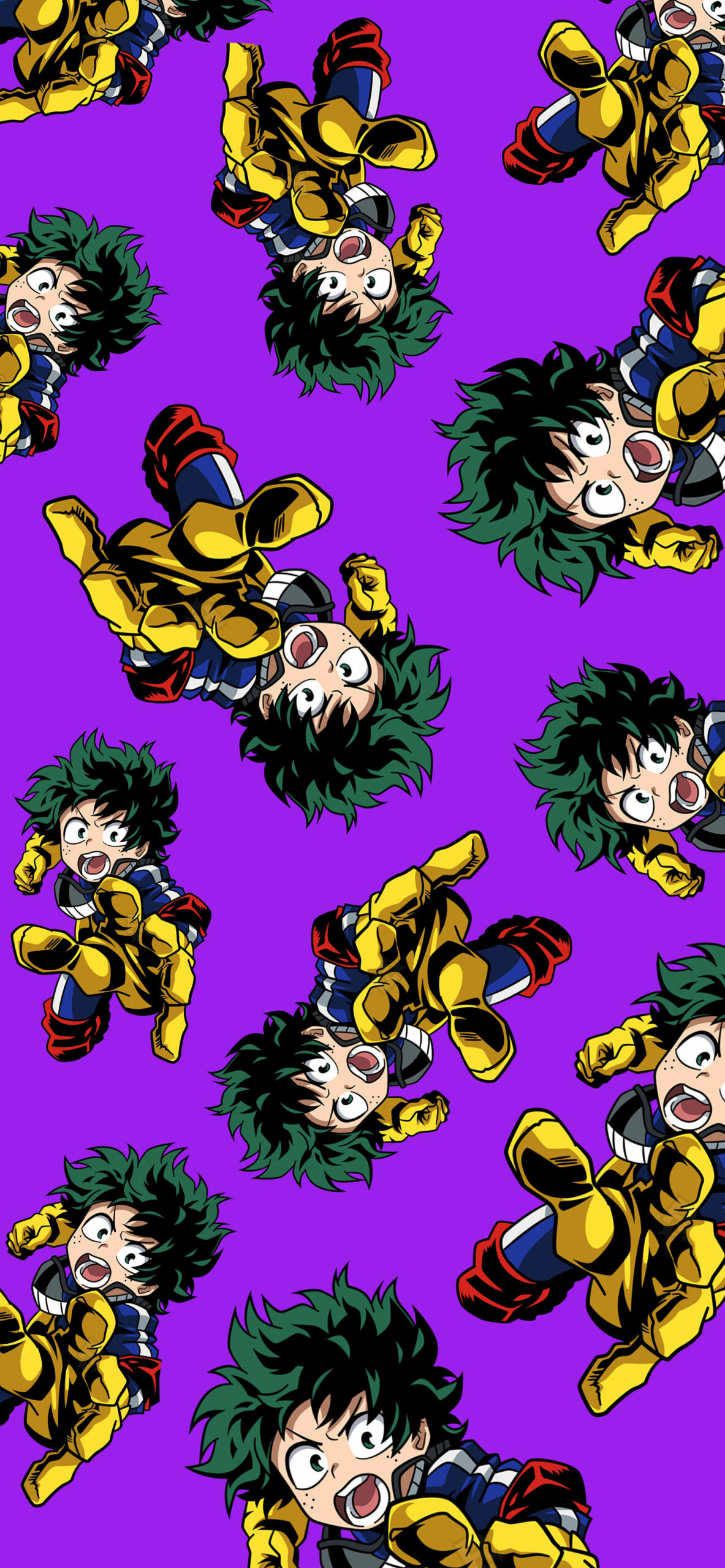 MHA Izuku Midoriya Purple Wallpaper
