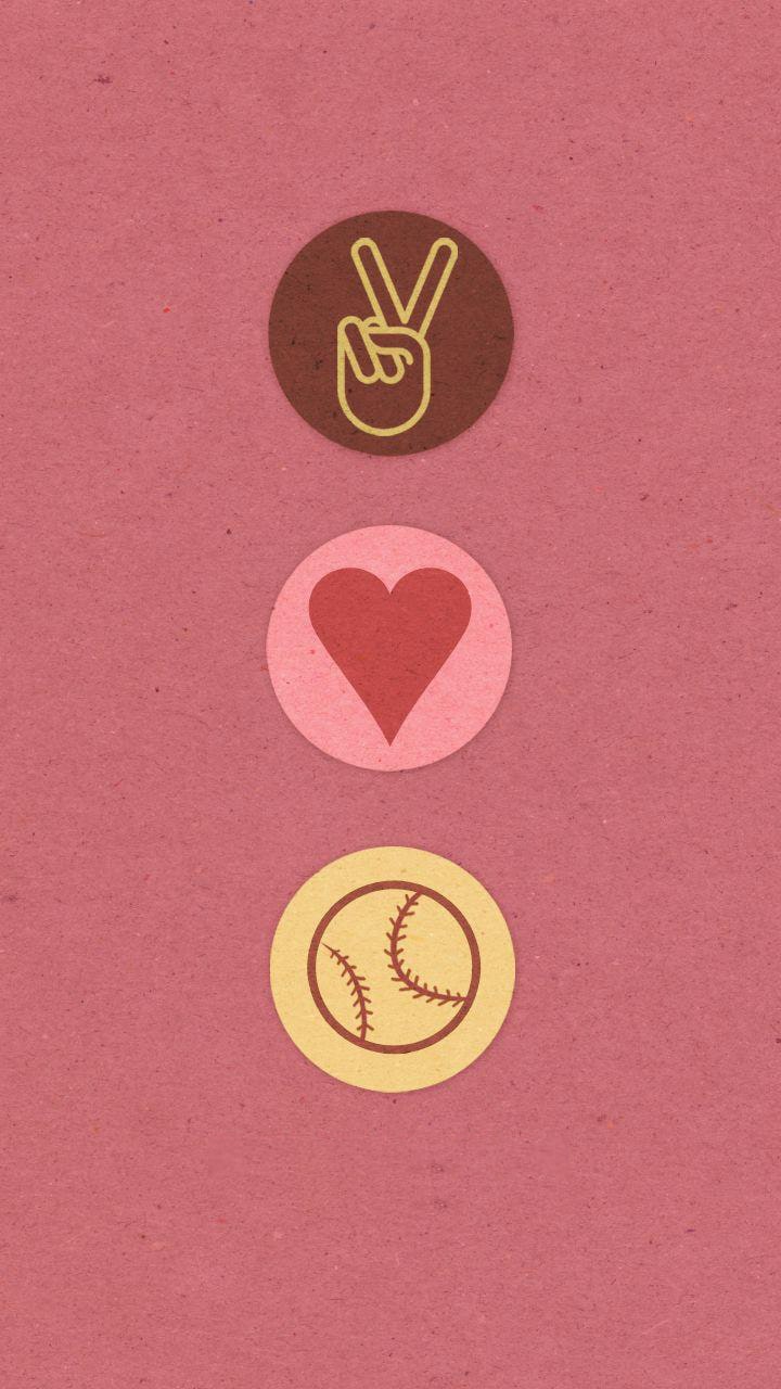 iPhone Softball Wallpaper