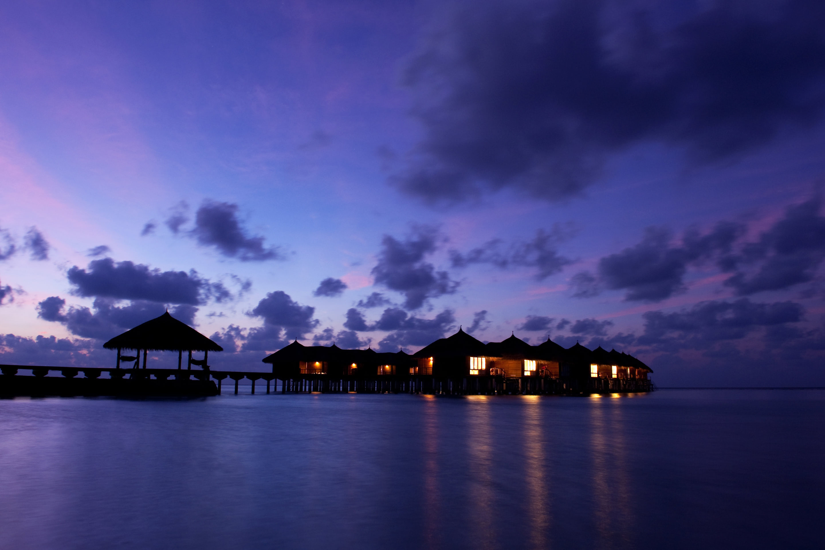 Cottages on Maafushivaru island