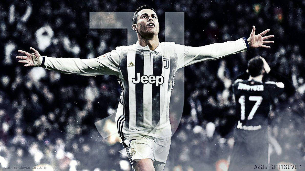 Download Cr7 Black And White Wallpaper