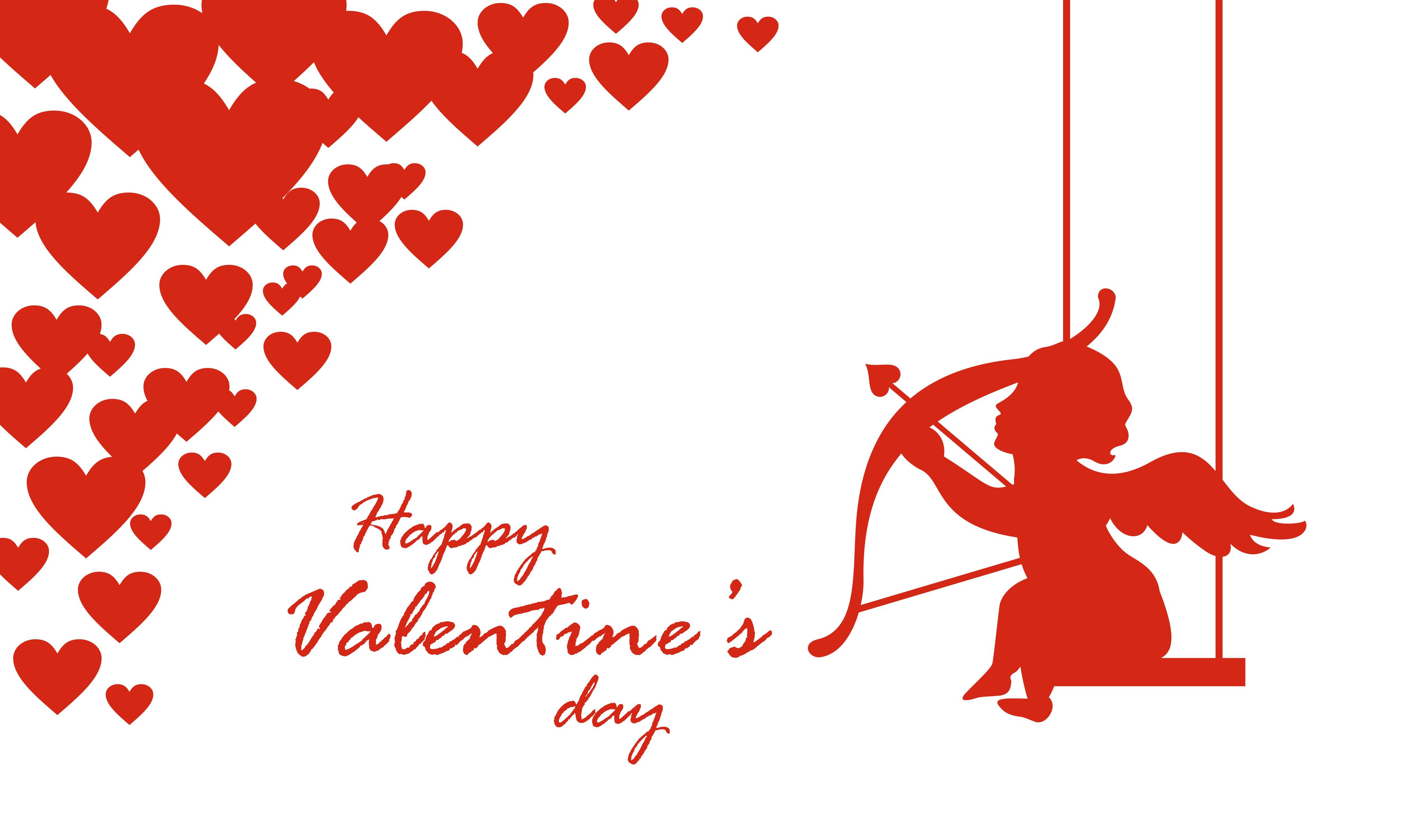 Happy Valentines Day Cupid or Angel