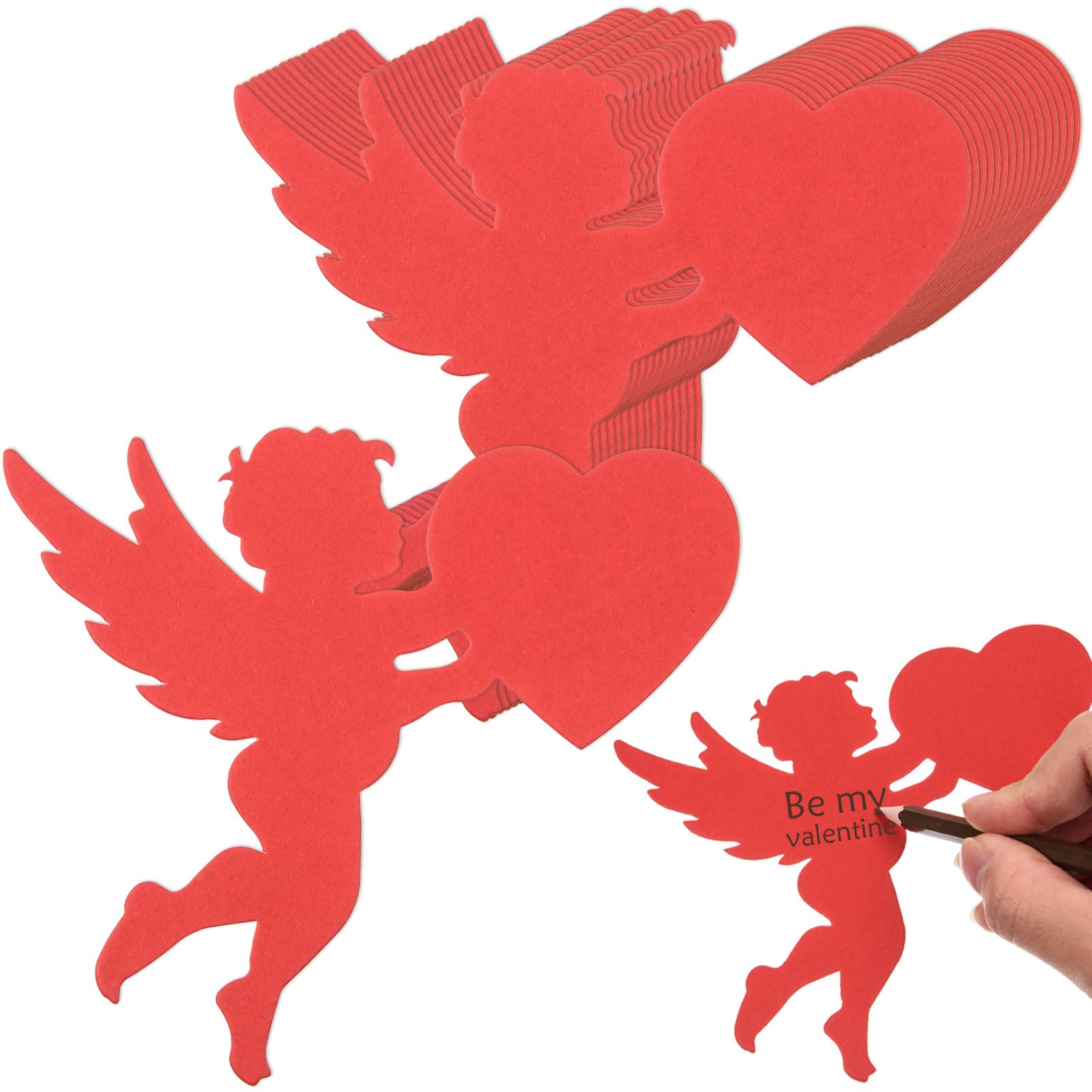 Cupid Cutouts Paper Red Cupid Cut Outs