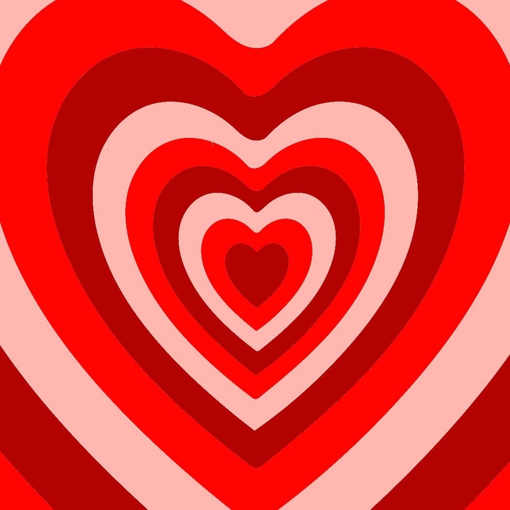 Y2k powerpuff girls red hearts background