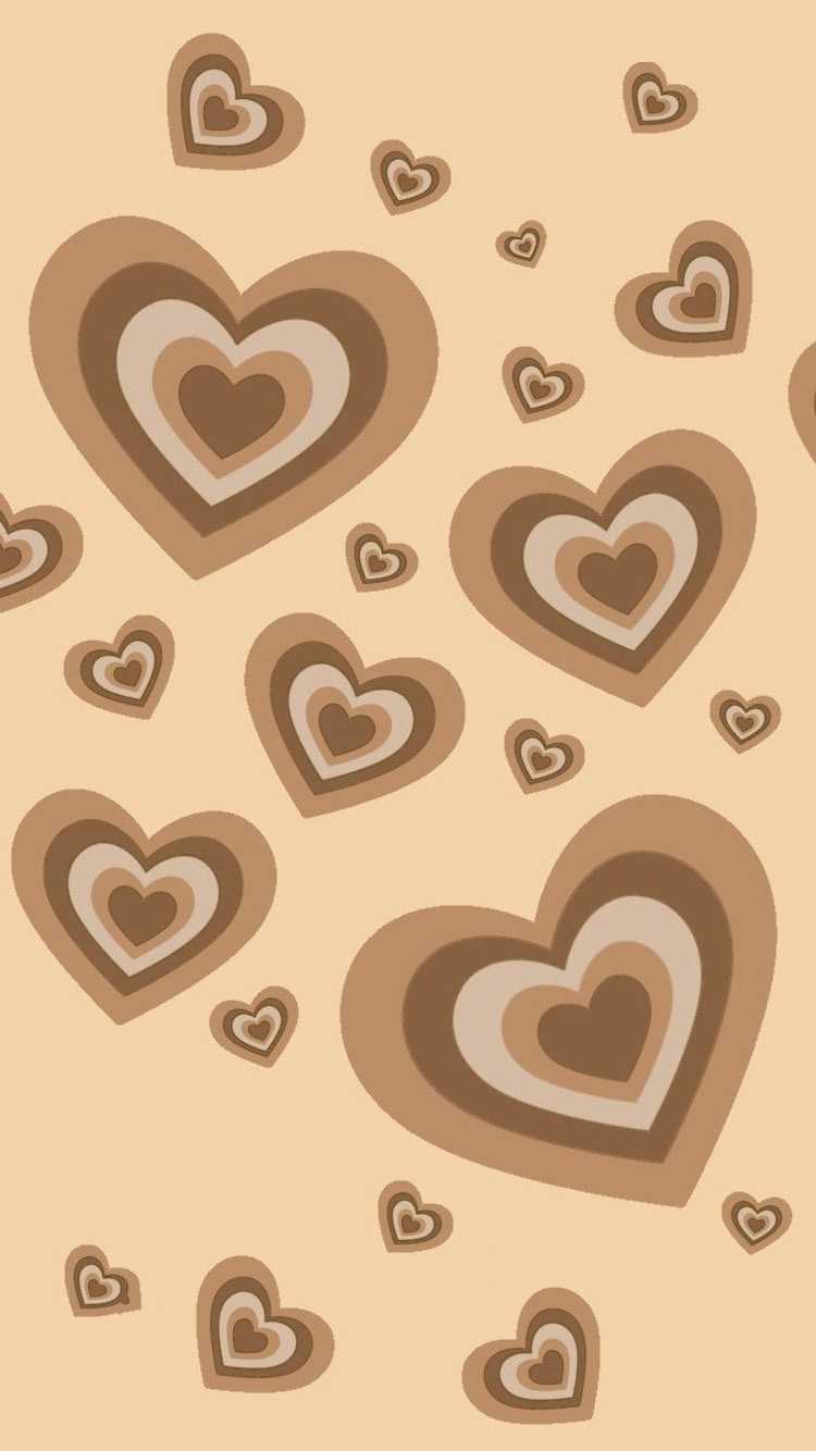 Brown Heart Wallpaper
