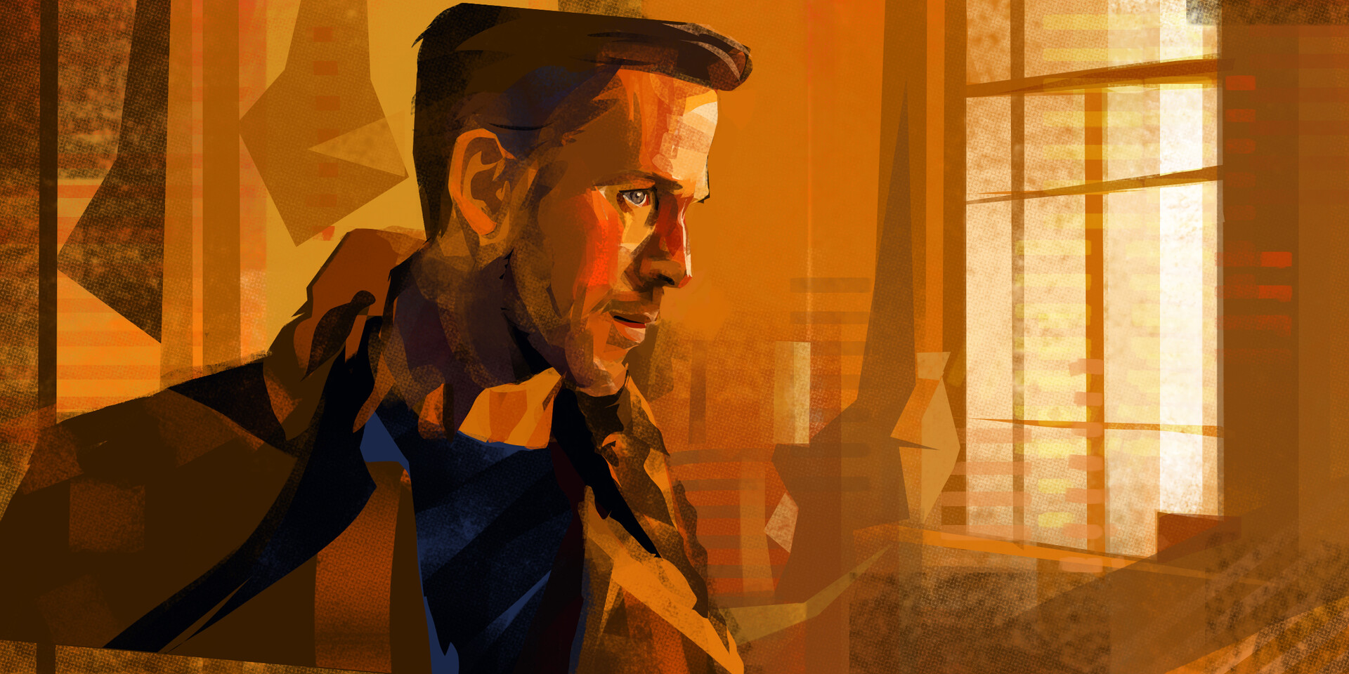 Concept Painting Study of Ryan Gosling