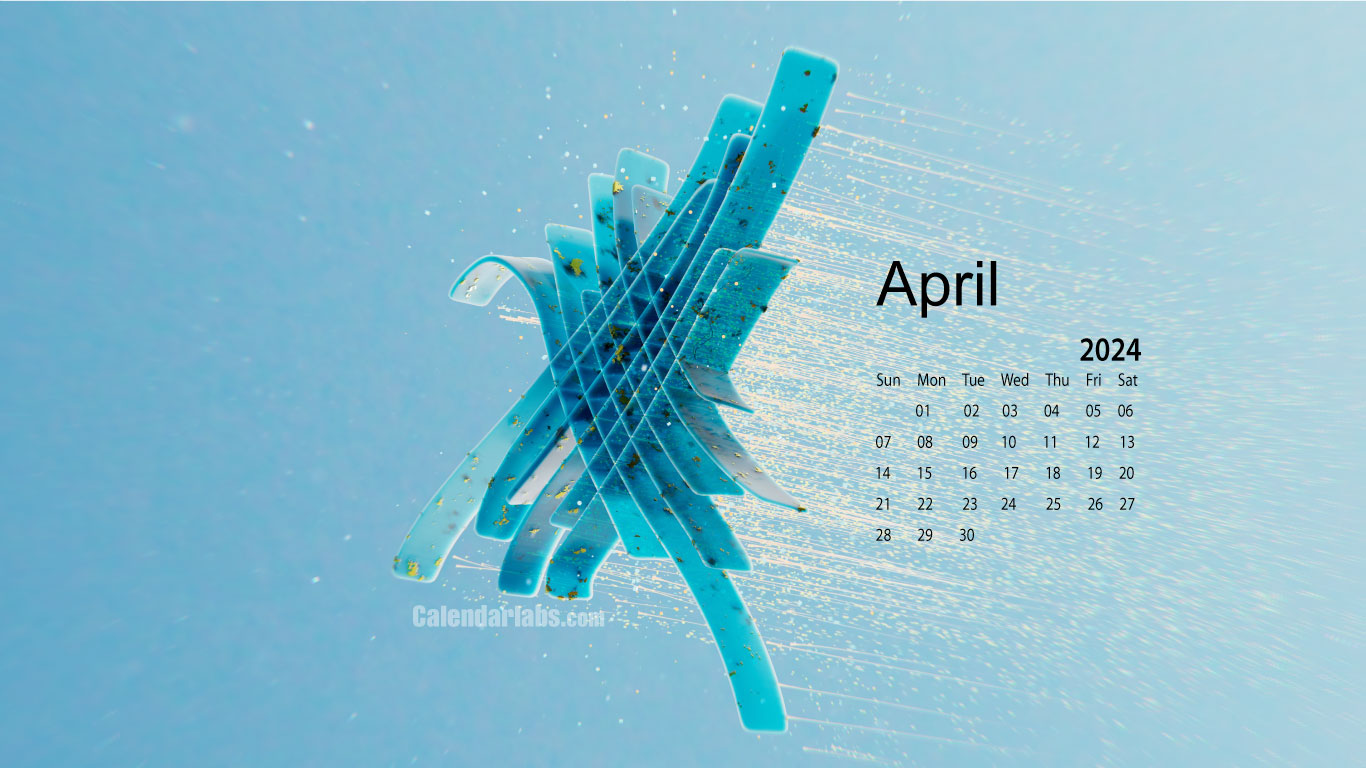 April 2024 Desktop Wallpaper Calendar