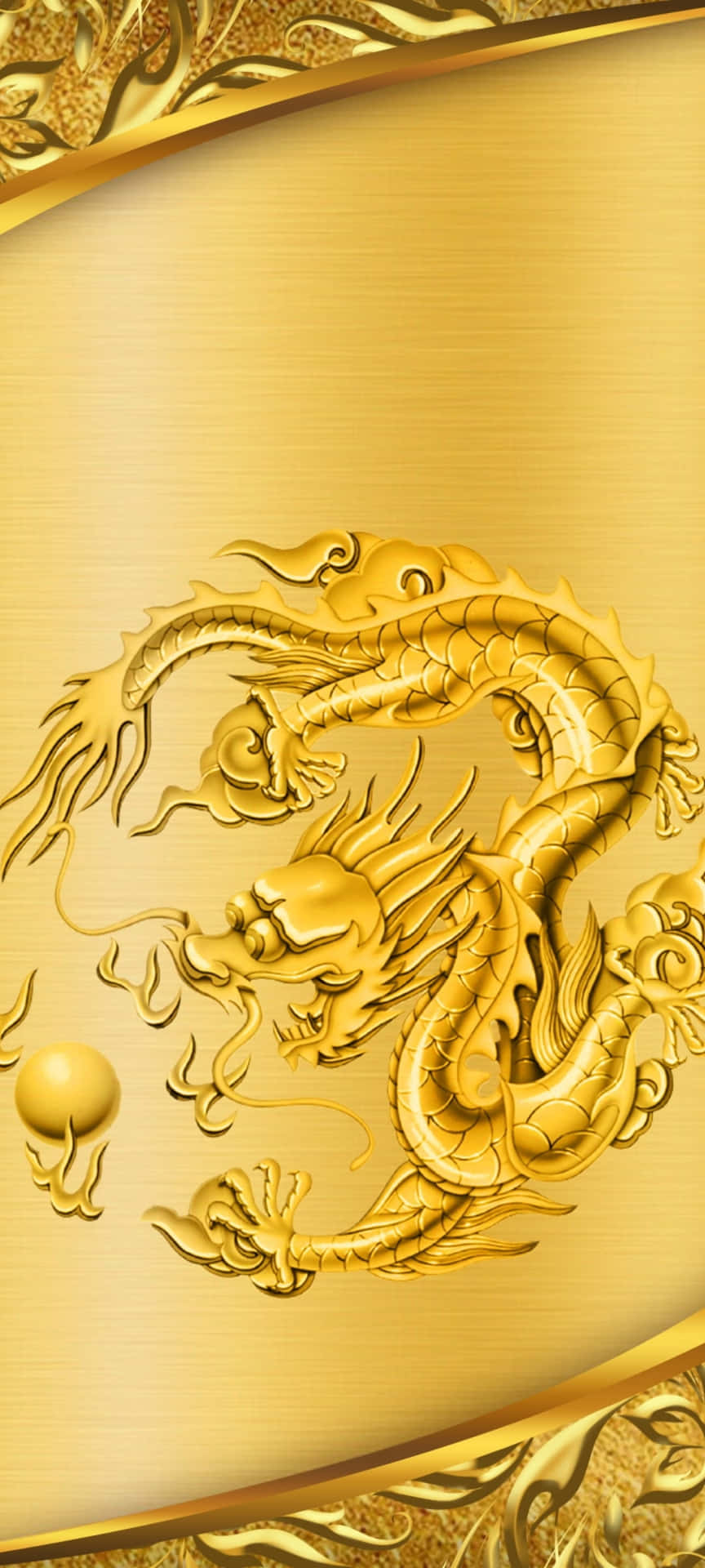 Download Golden Dragon Background