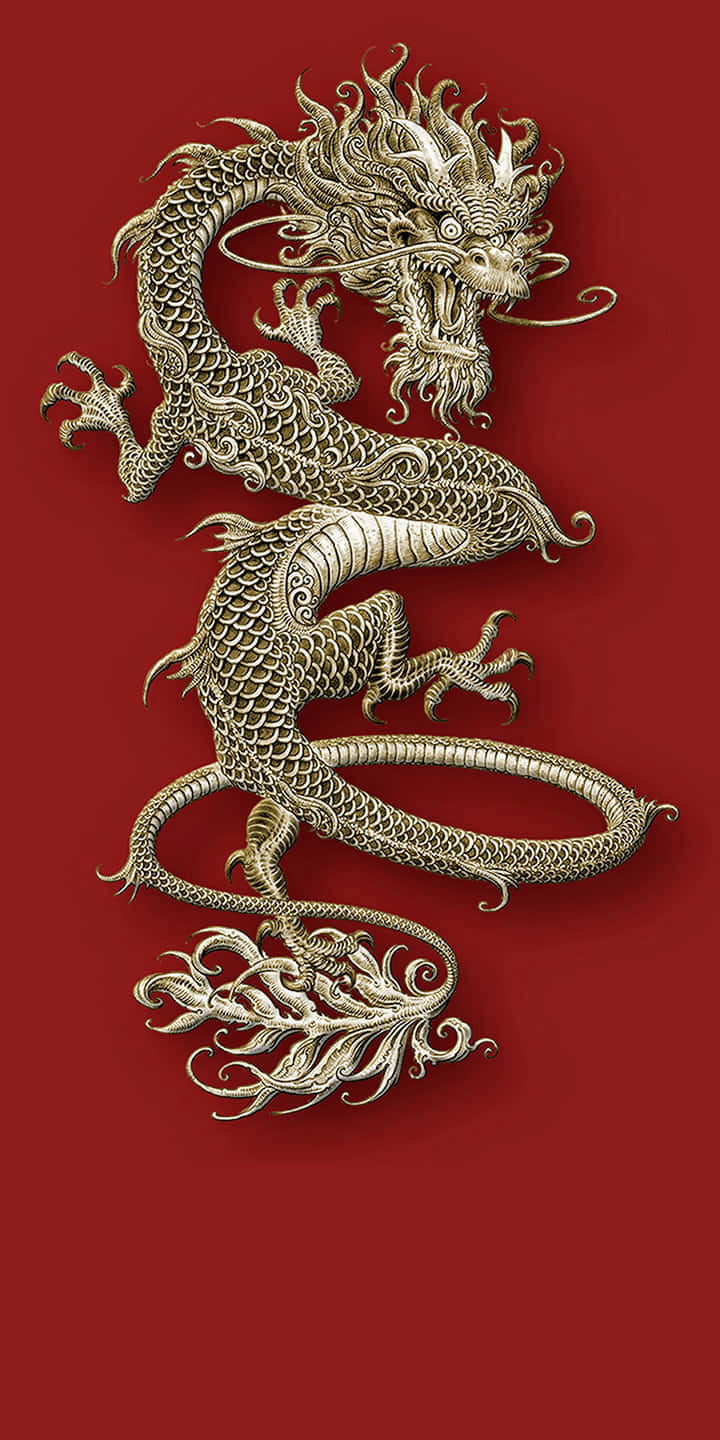 Download Golden Dragon Background