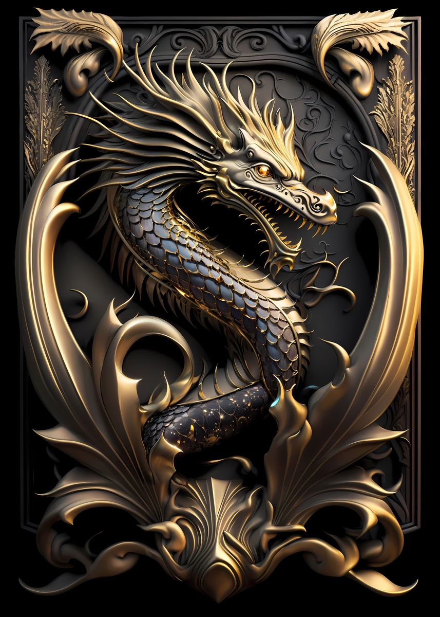 Sovereign Golden Dragon' Poster