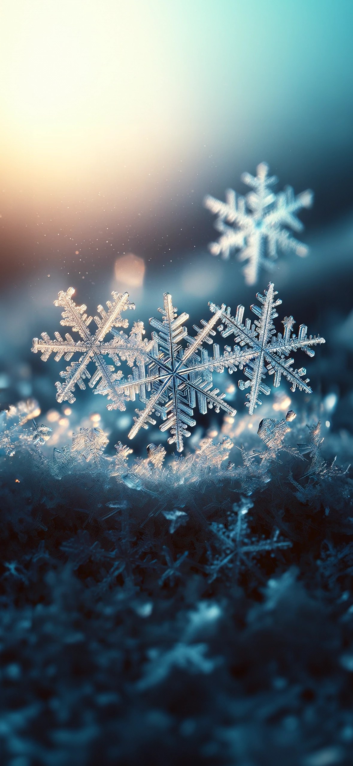 Snowflakes Wallpaper for iPhones